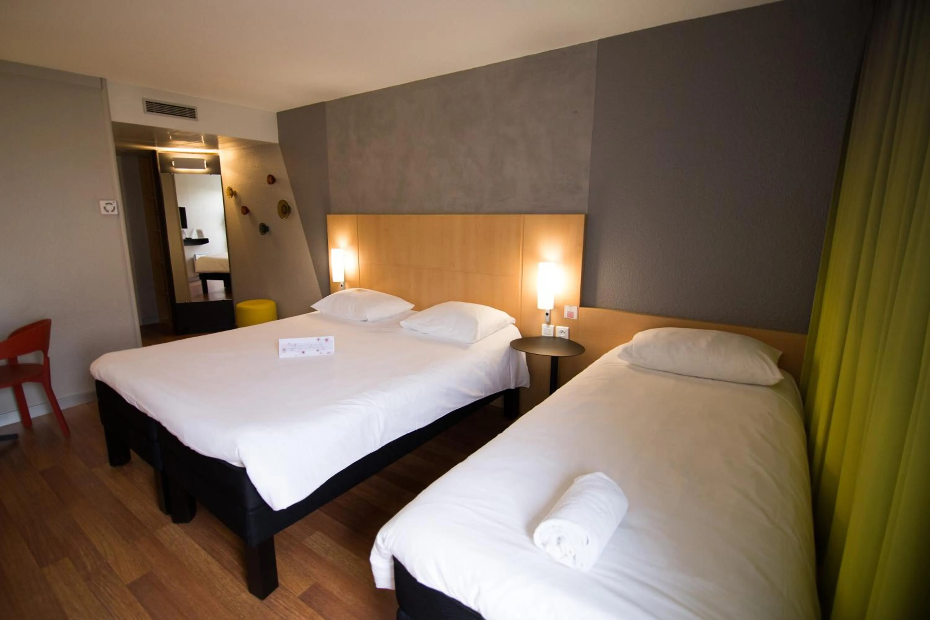 Triple Room with One Double Bed and One Single Bed in ibis Rennes Beaulieu
