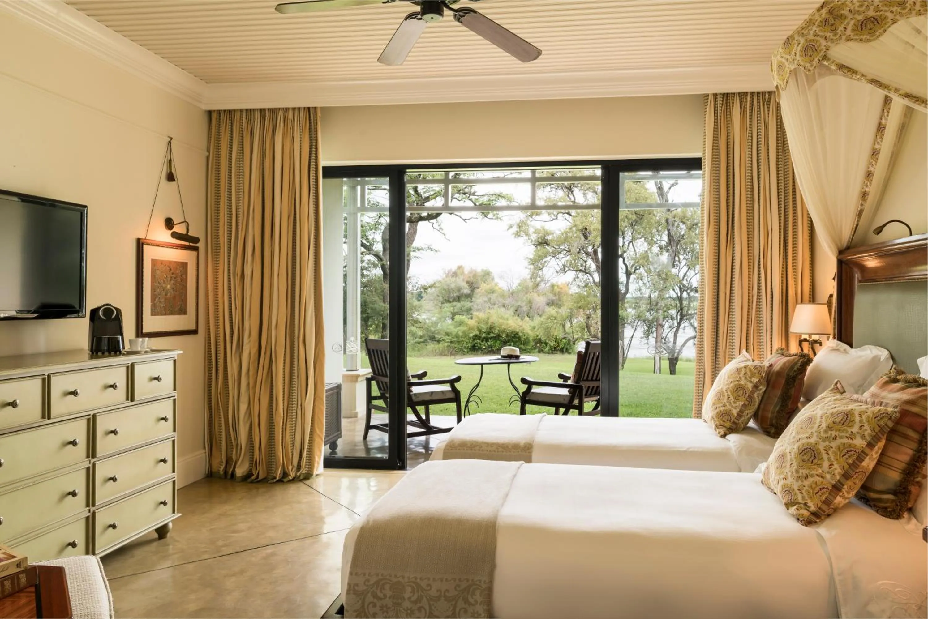 Premier Garden Terrace Room in Royal Livingstone Hotel by Anantara