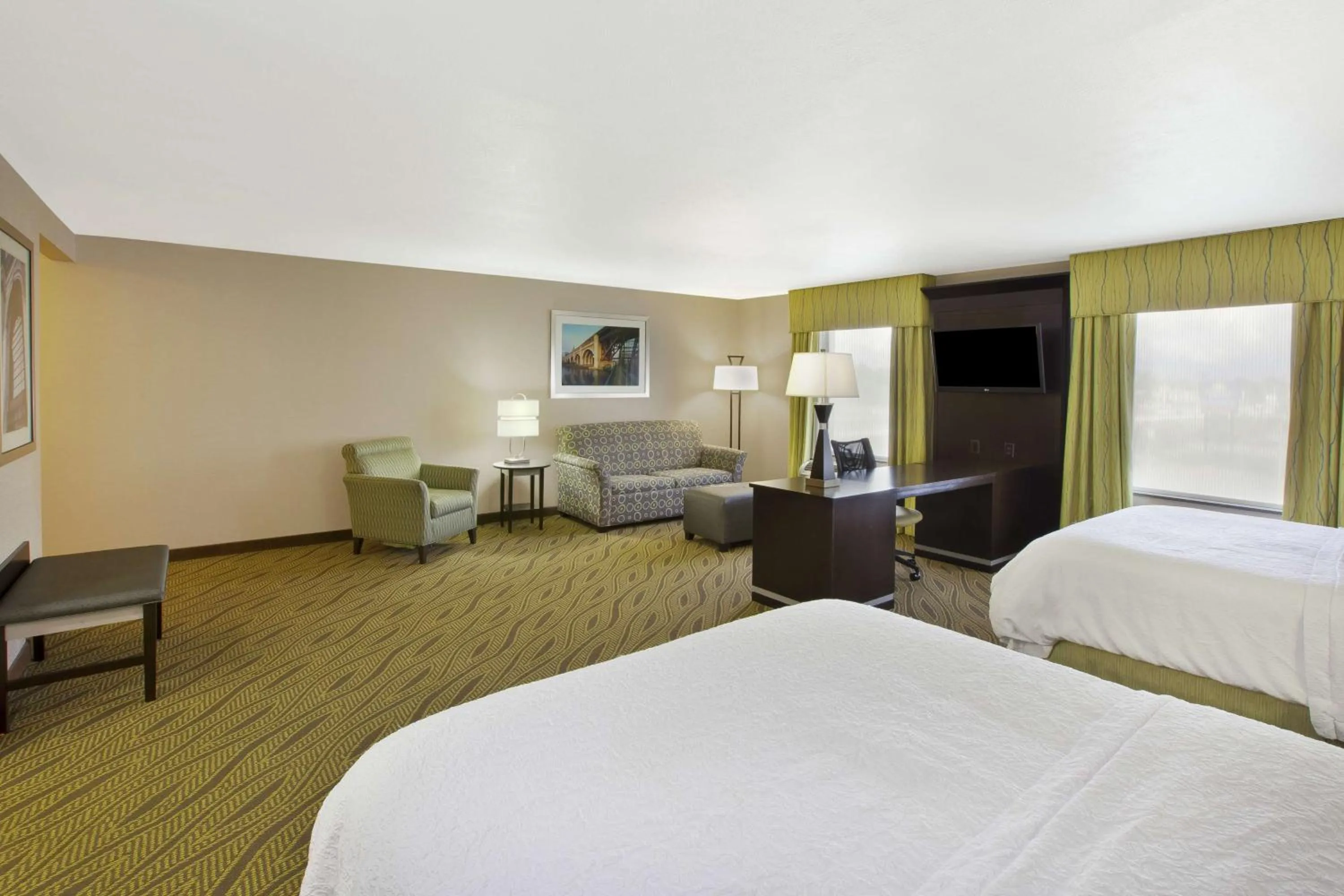 Queen Studio Suite with Two Queen Beds - Non-Smoking in Hampton Inn & Suites - Elyria
