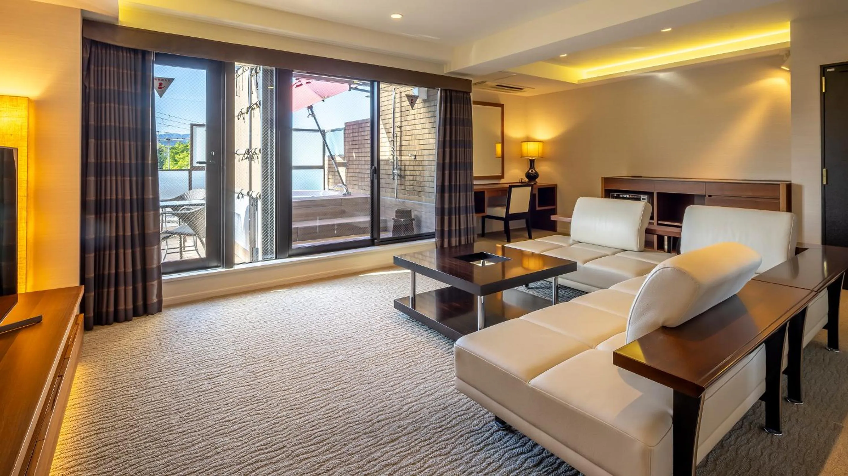 Deluxe Twin Room A with Open-Air Bath  in Riverte Kyoto Kamogawa