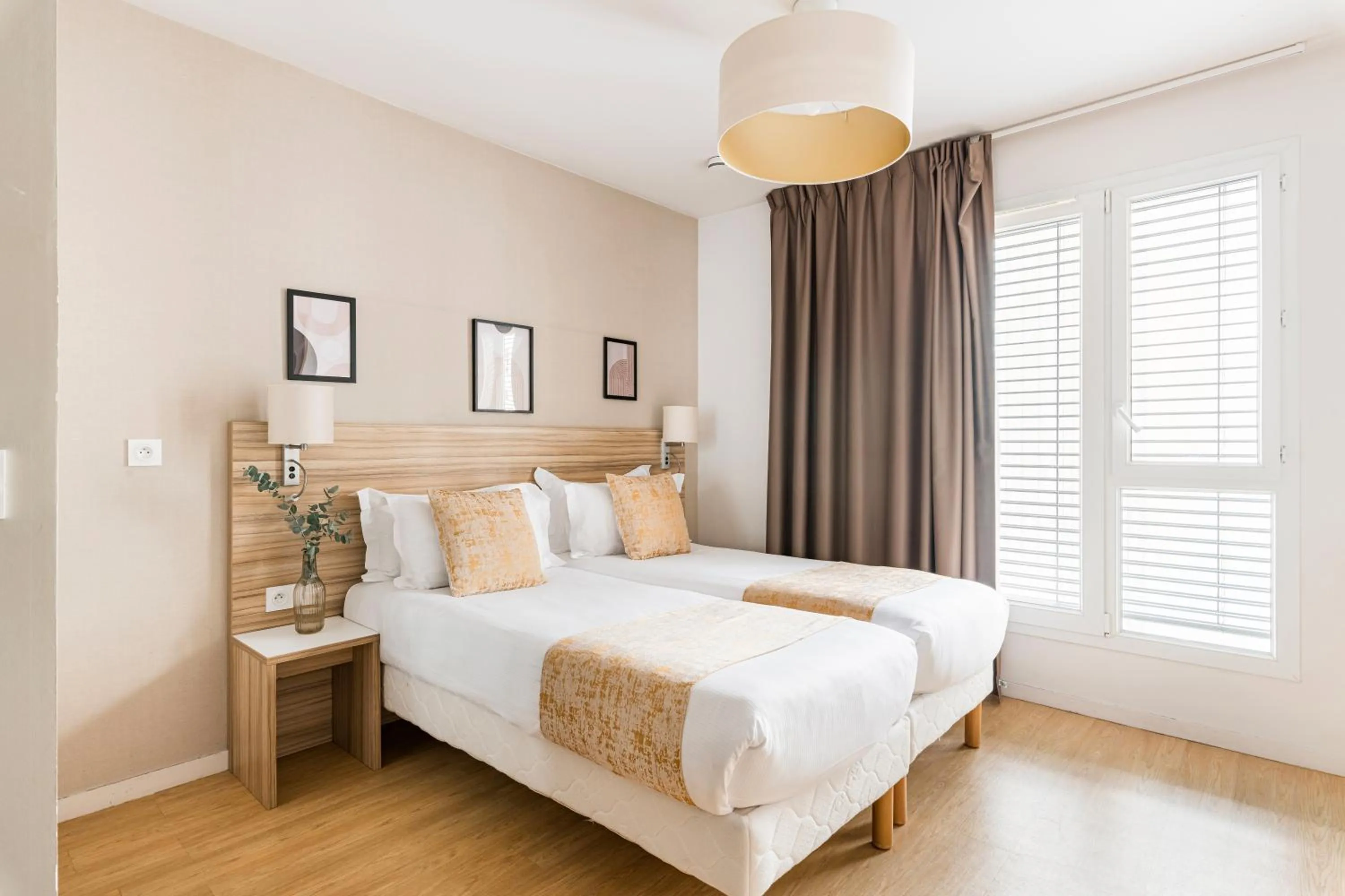 Twin Room in Appart hôtel Q7 Lodge Lyon 7