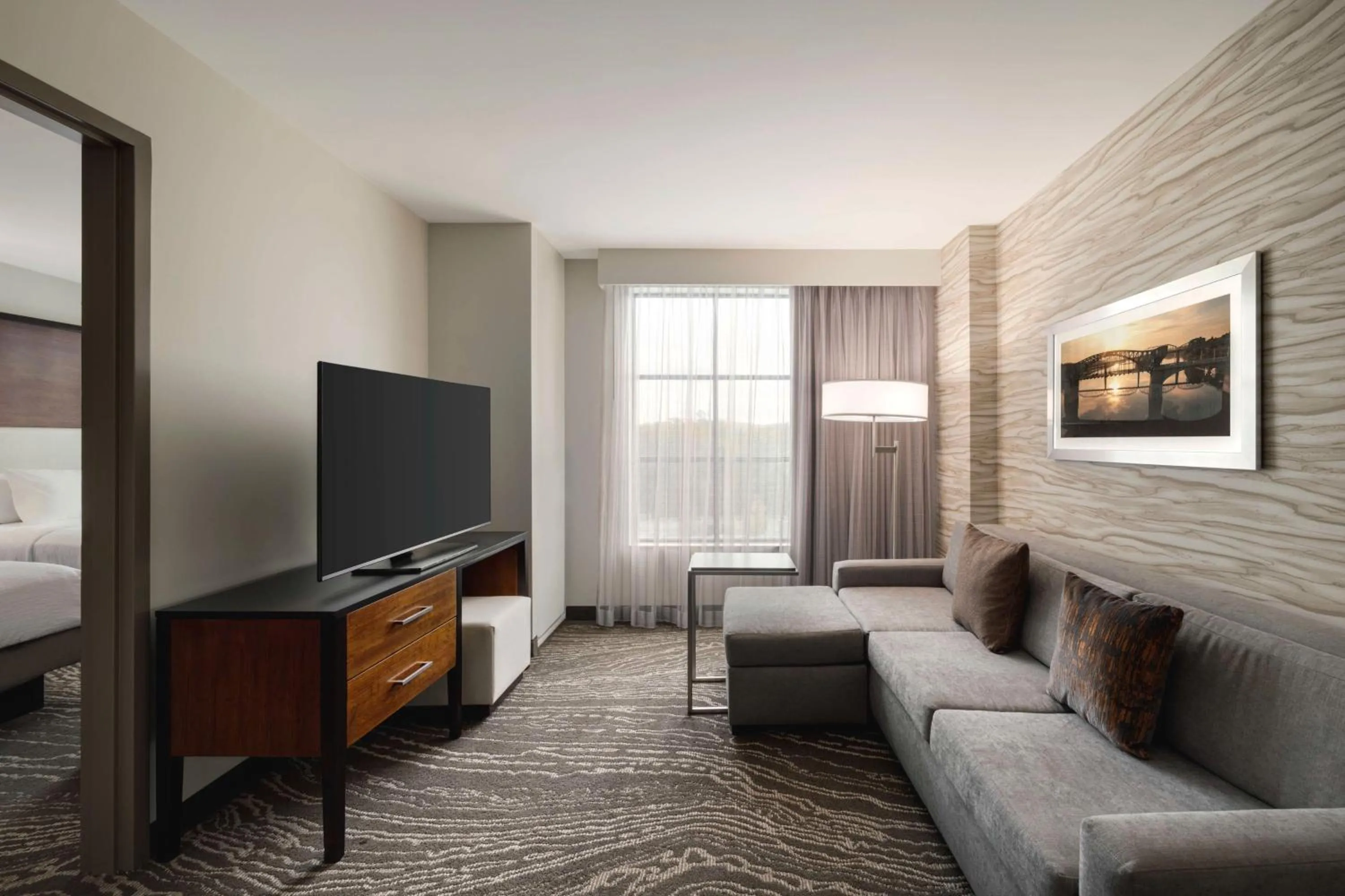 One-Bedroom Queen Suite with Two Queen Beds and Bath Tub - Disability Access in Embassy Suites Chattanooga Hamilton Place