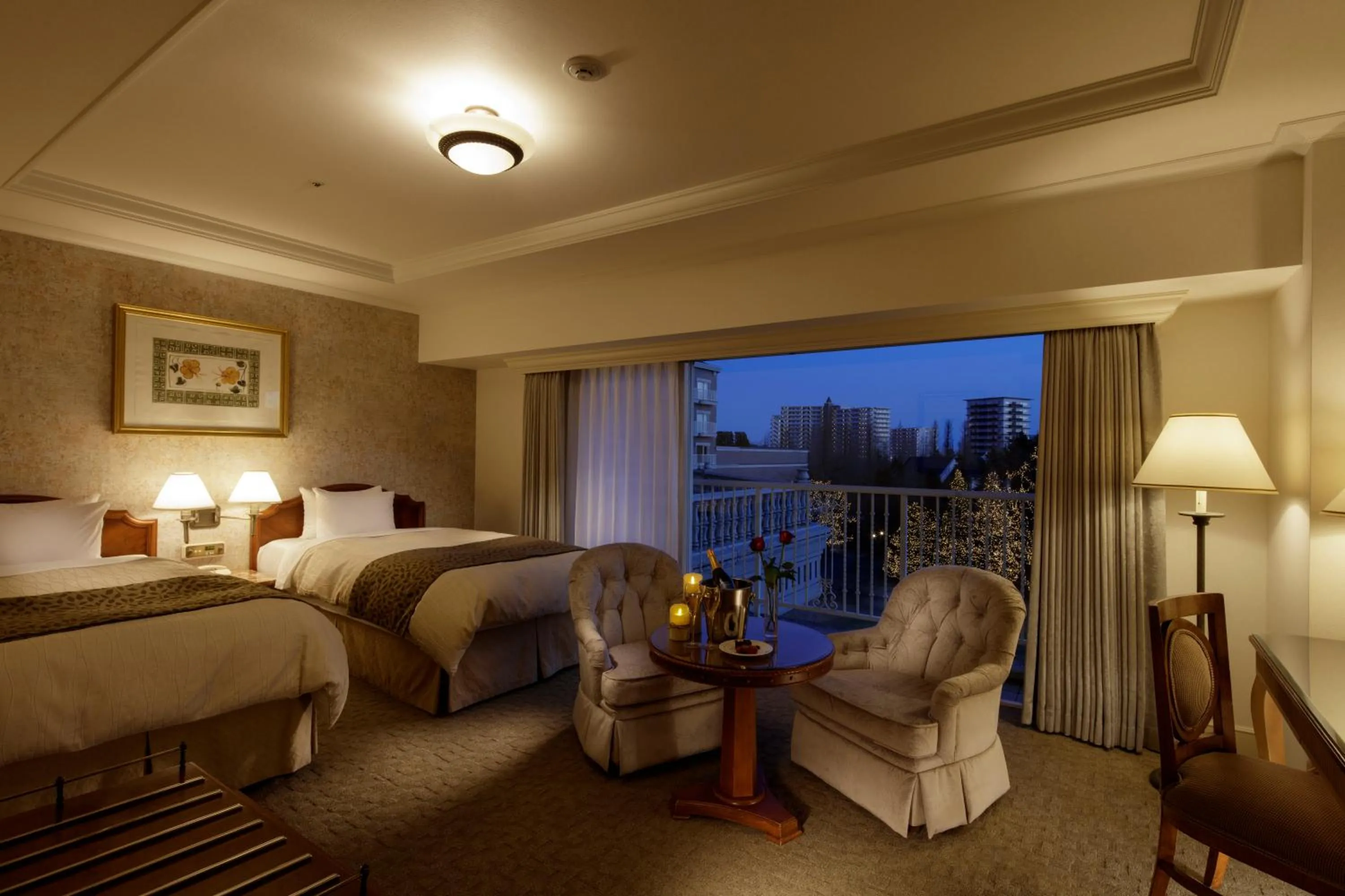 Luxury Twin Room with Garden View - single occupancy - Non-Smoking in Sendai Royal Park Hotel