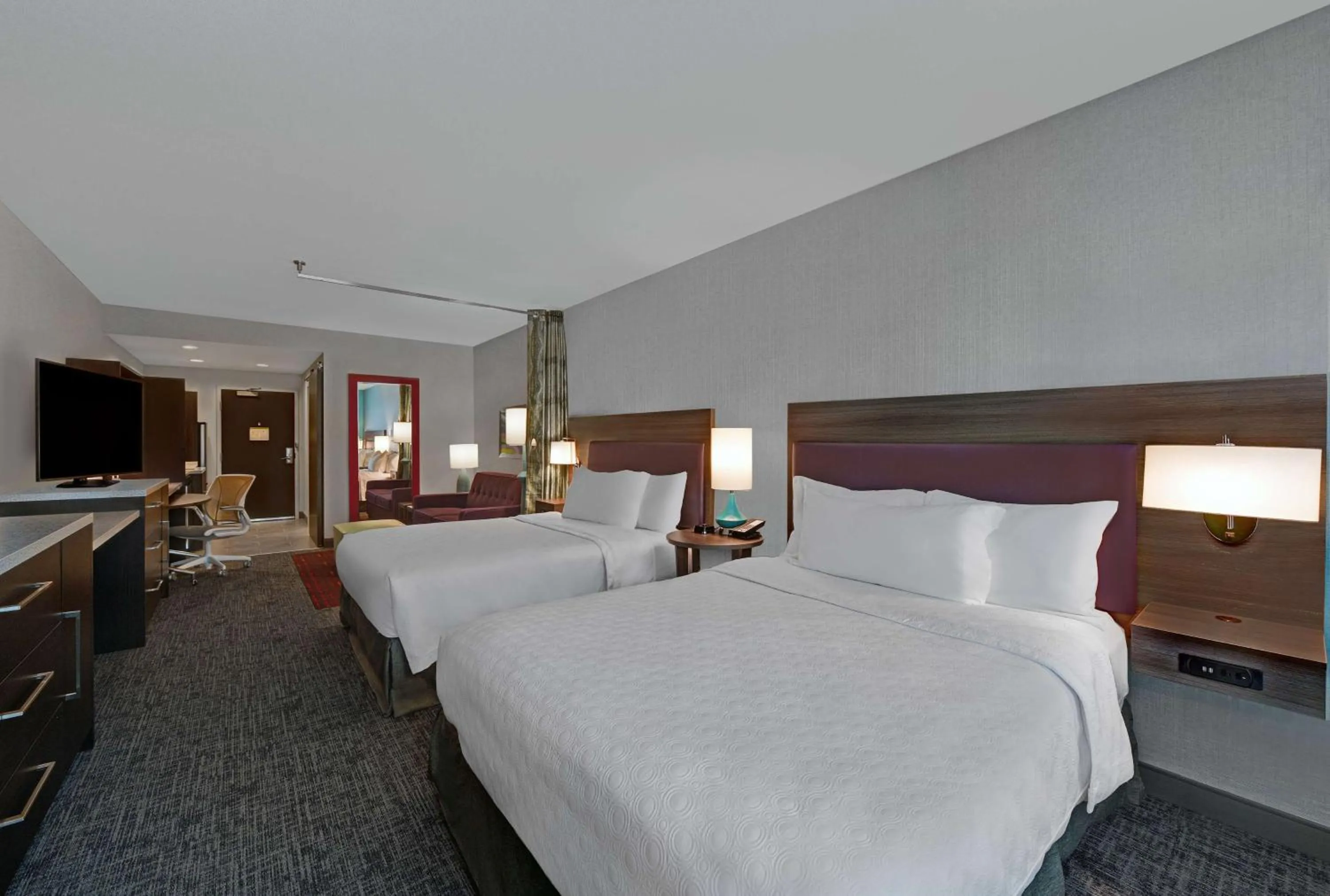 Queen Studio with Two Queen Beds - Non-Smoking in Home2 Suites By Hilton Memphis Wolfchase Galleria