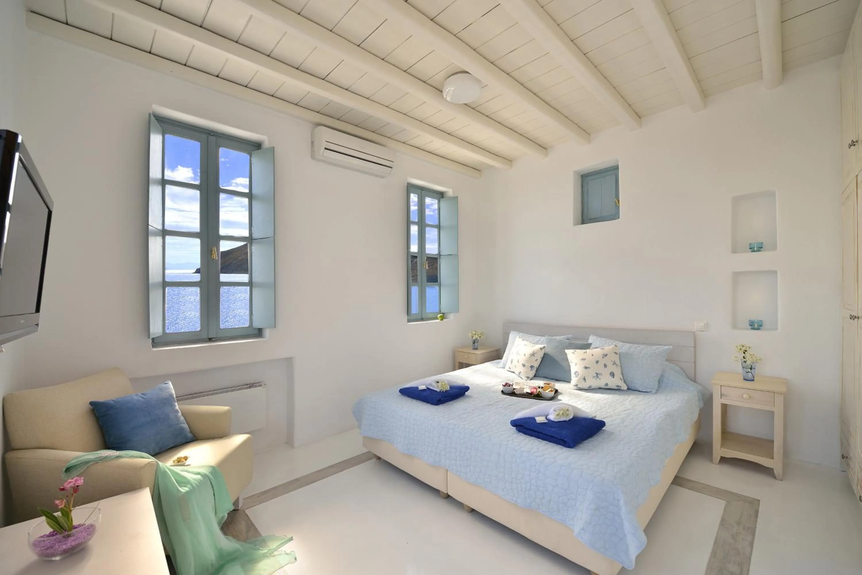 Deluxe Double Room with Sea View in Mykonos Pantheon