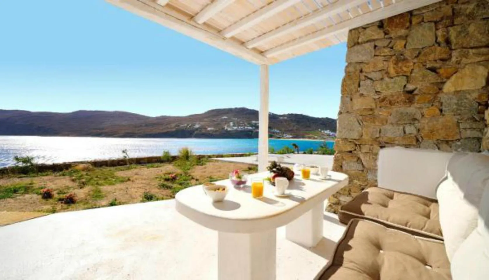 Superior Triple Room with Sea View in Mykonos Pantheon