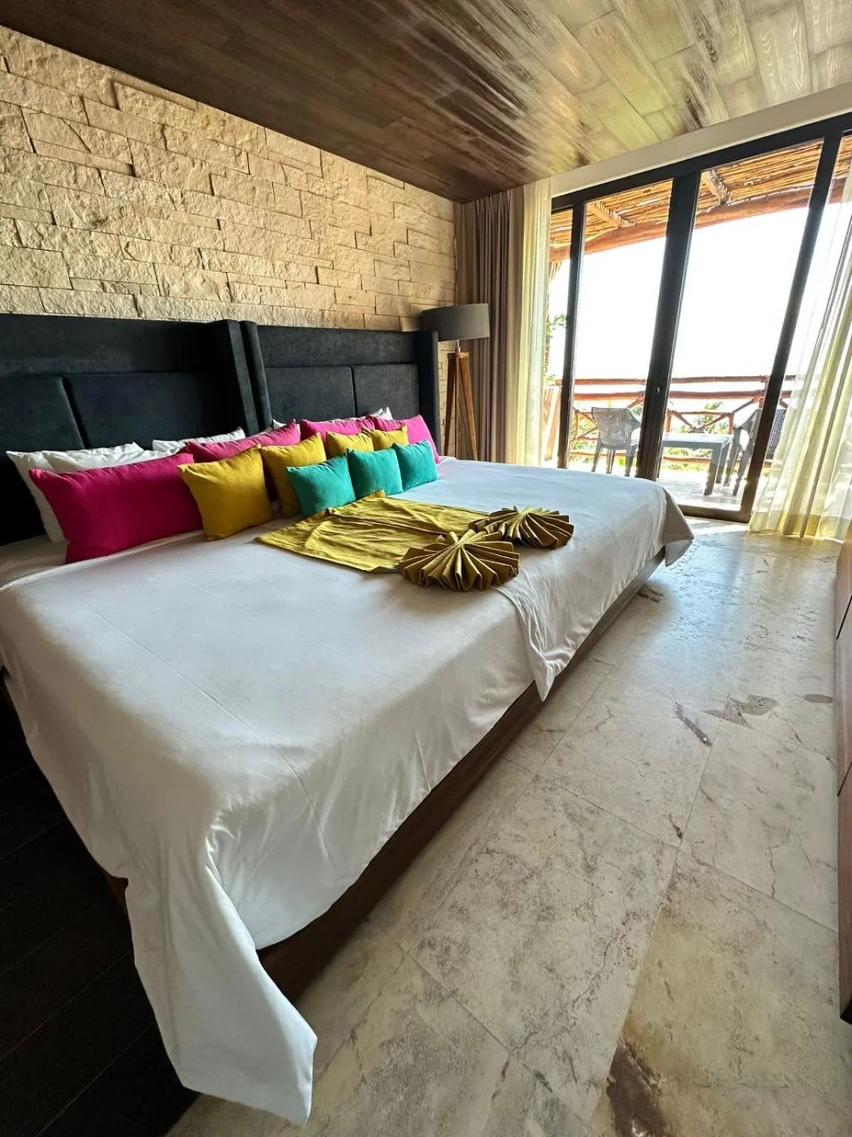 Luxury Junior Suite Extra Large King Bed Ocean View with Balcony in Hotel Beló Isla Mujeres - All Inclusive - Sargassum Free