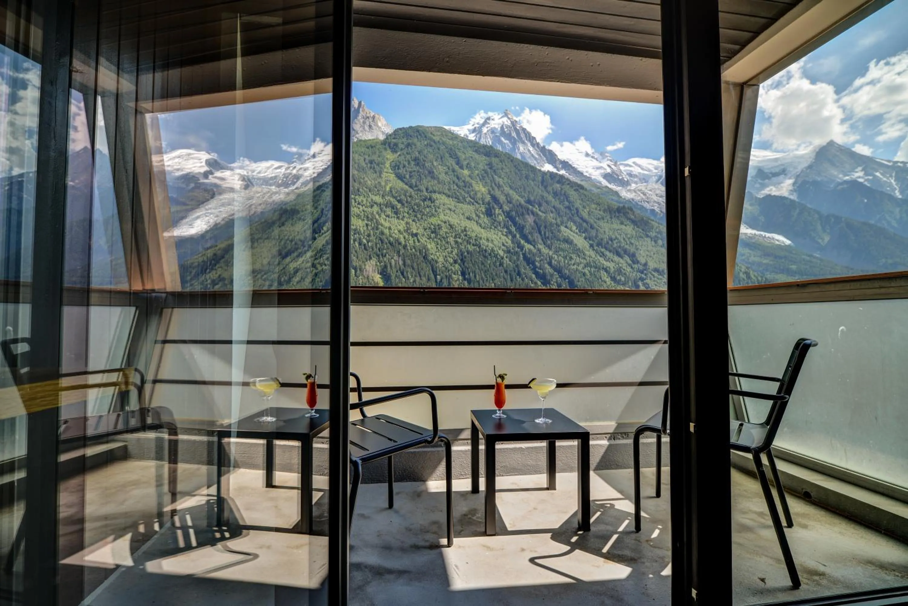 Superior Room with Balcony - Mont-Blanc Range view in Alpina Eclectic Hotel