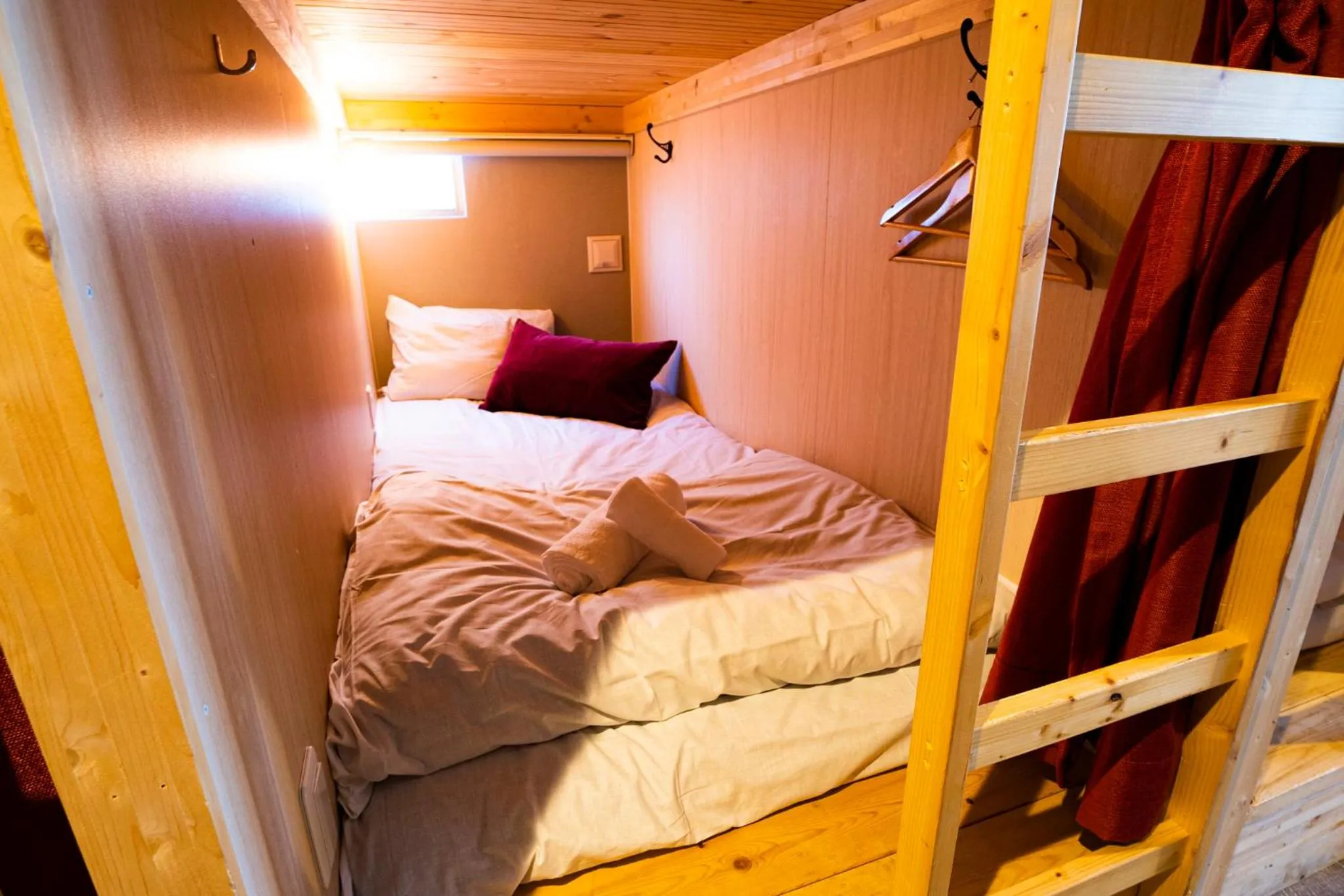 Two Bunk Beds in 24-Bed Female Dormitory Room in R Hostel Namba south