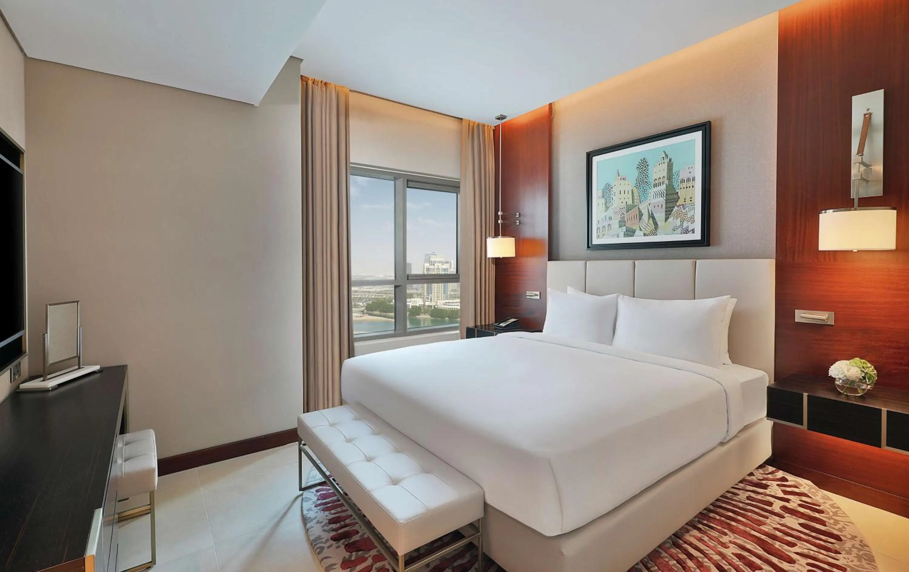 One-Bedroom Suite with Partial Sea View in Hilton Doha The Pearl