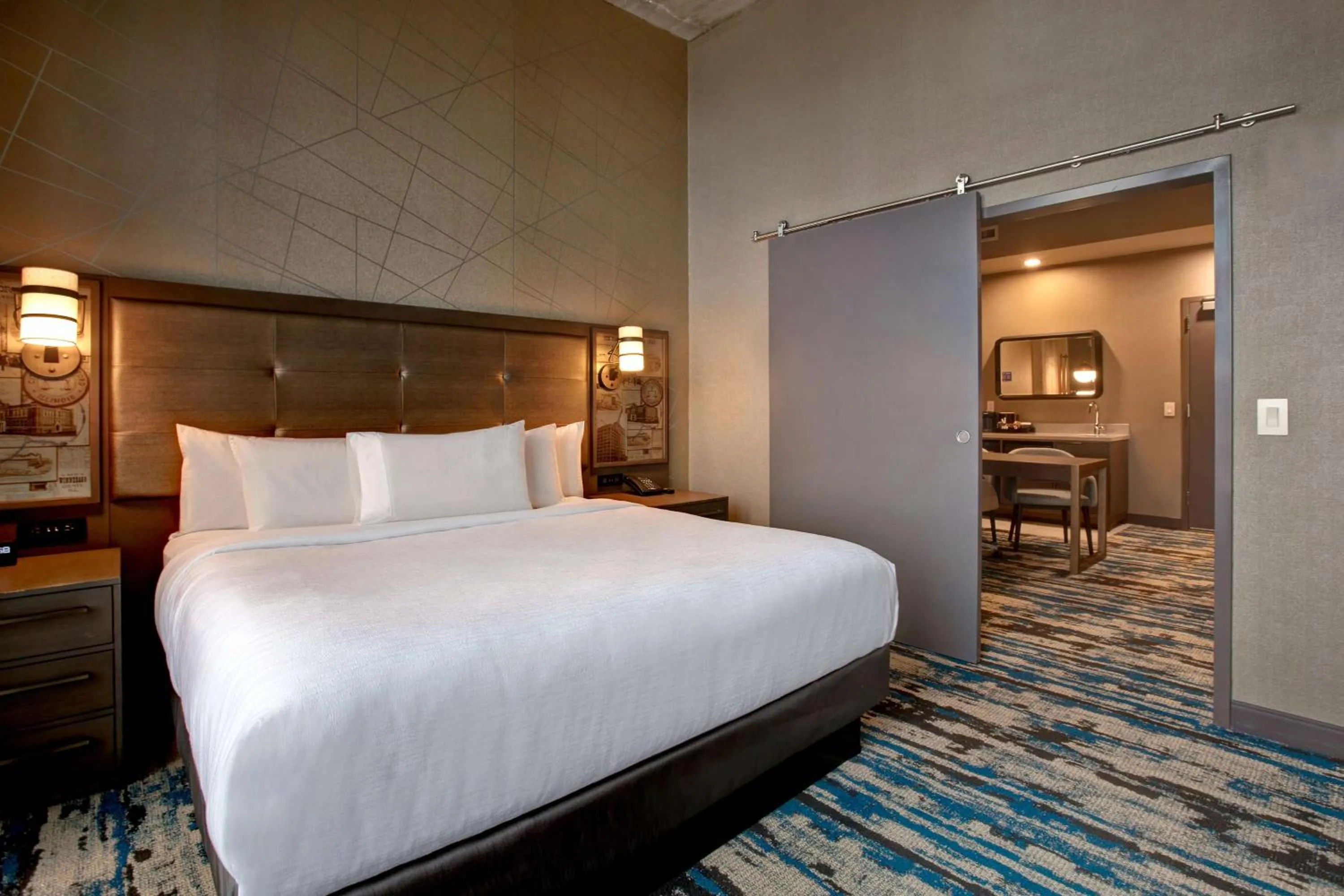 Two-Room King Suite in Embassy Suites By Hilton Rockford Riverfront