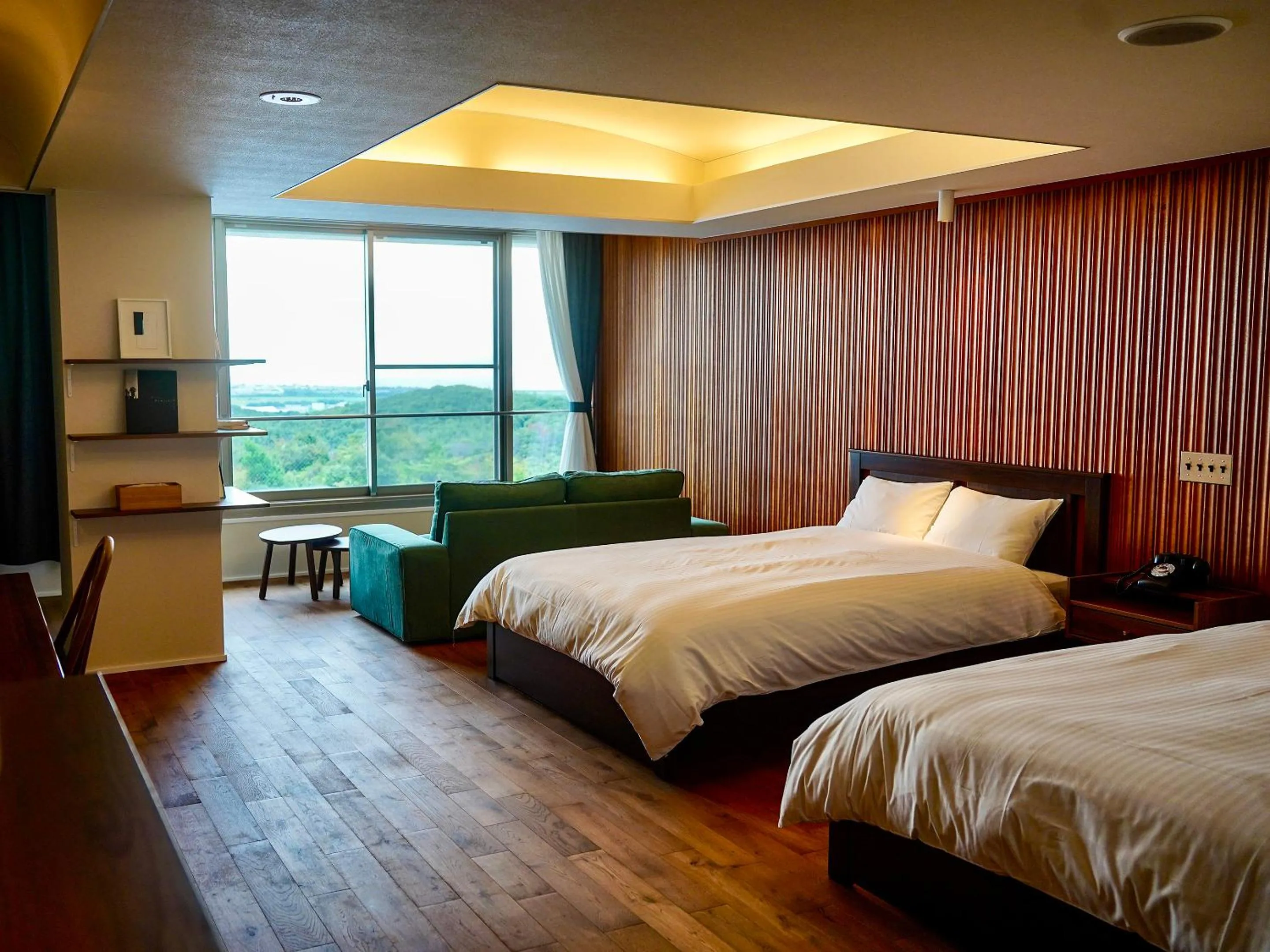 Deluxe Twin Room with Sea View in Omuta Heights