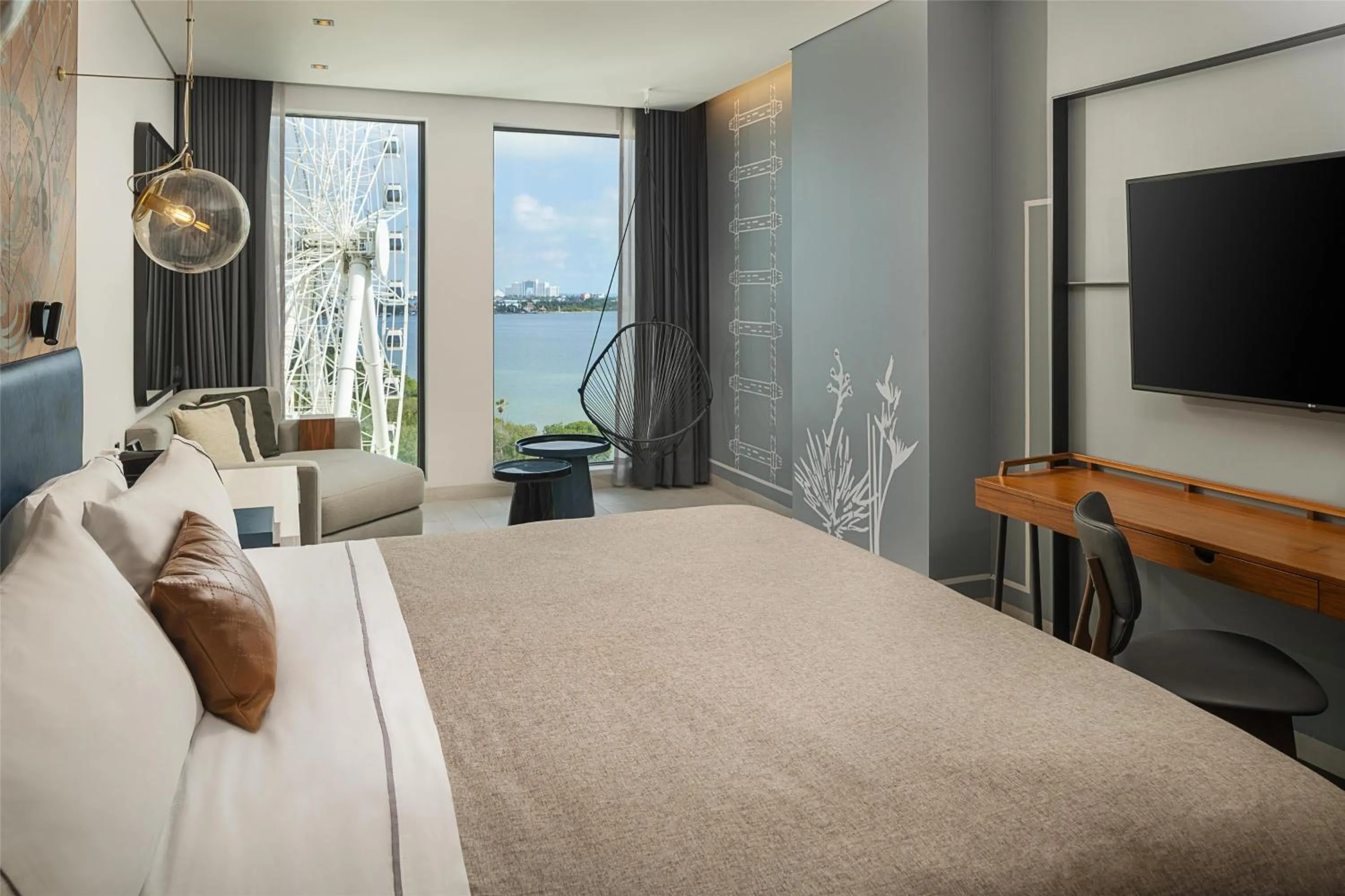 Premium King Room with Lake View High Floor in Canopy By Hilton Cancun La Isla