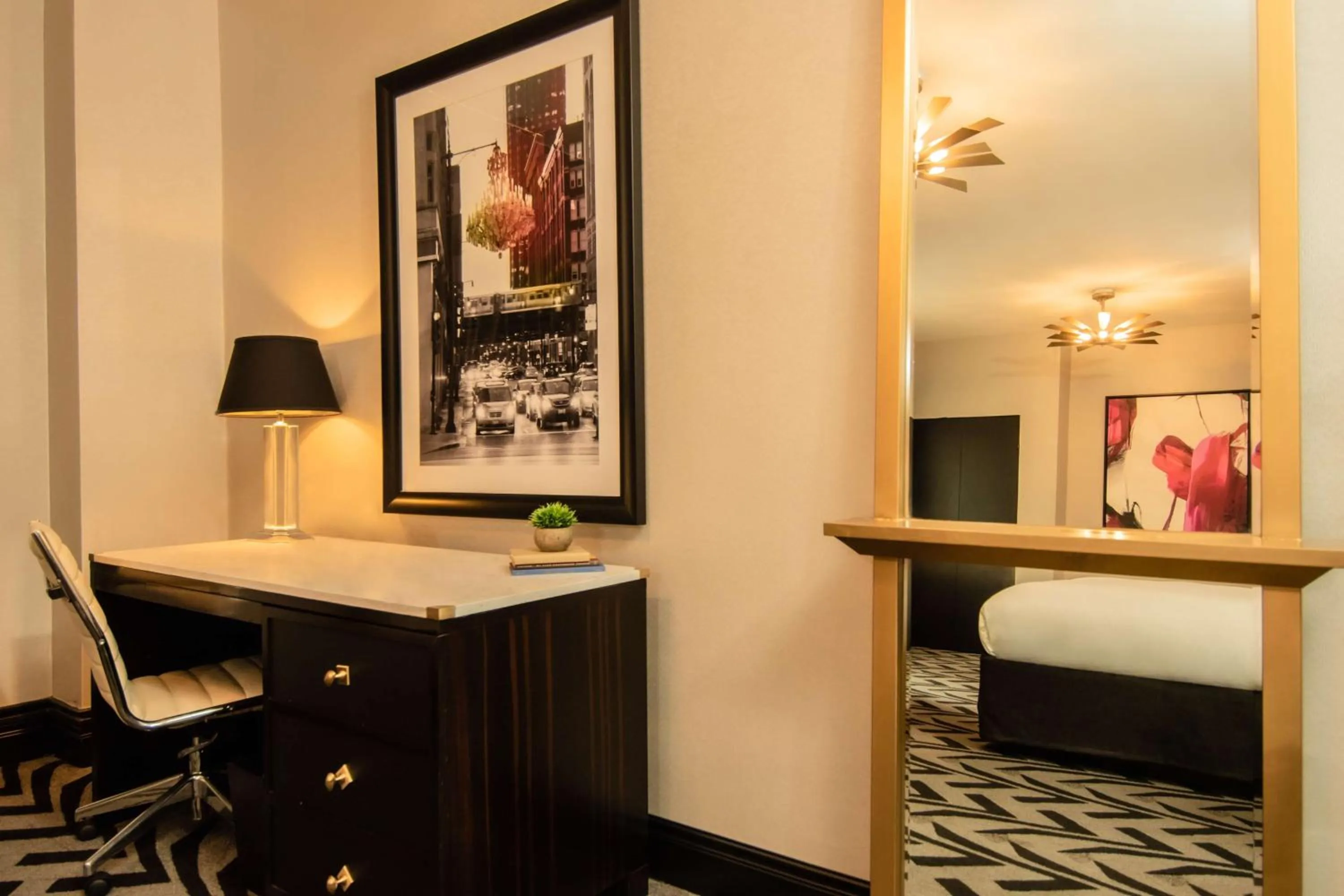 Deluxe Room with Two Double Beds and Roll-In Shower - Mobility Accessible in The Allegro Royal Sonesta Hotel Chicago Loop