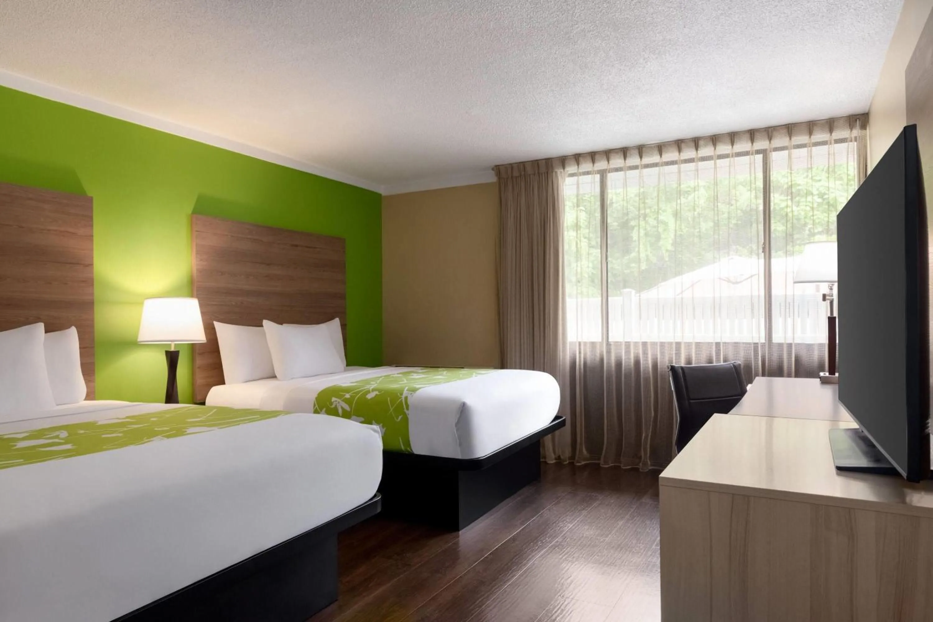 Queen Room with Two Queen Beds in Wyndham Garden Washington DC North