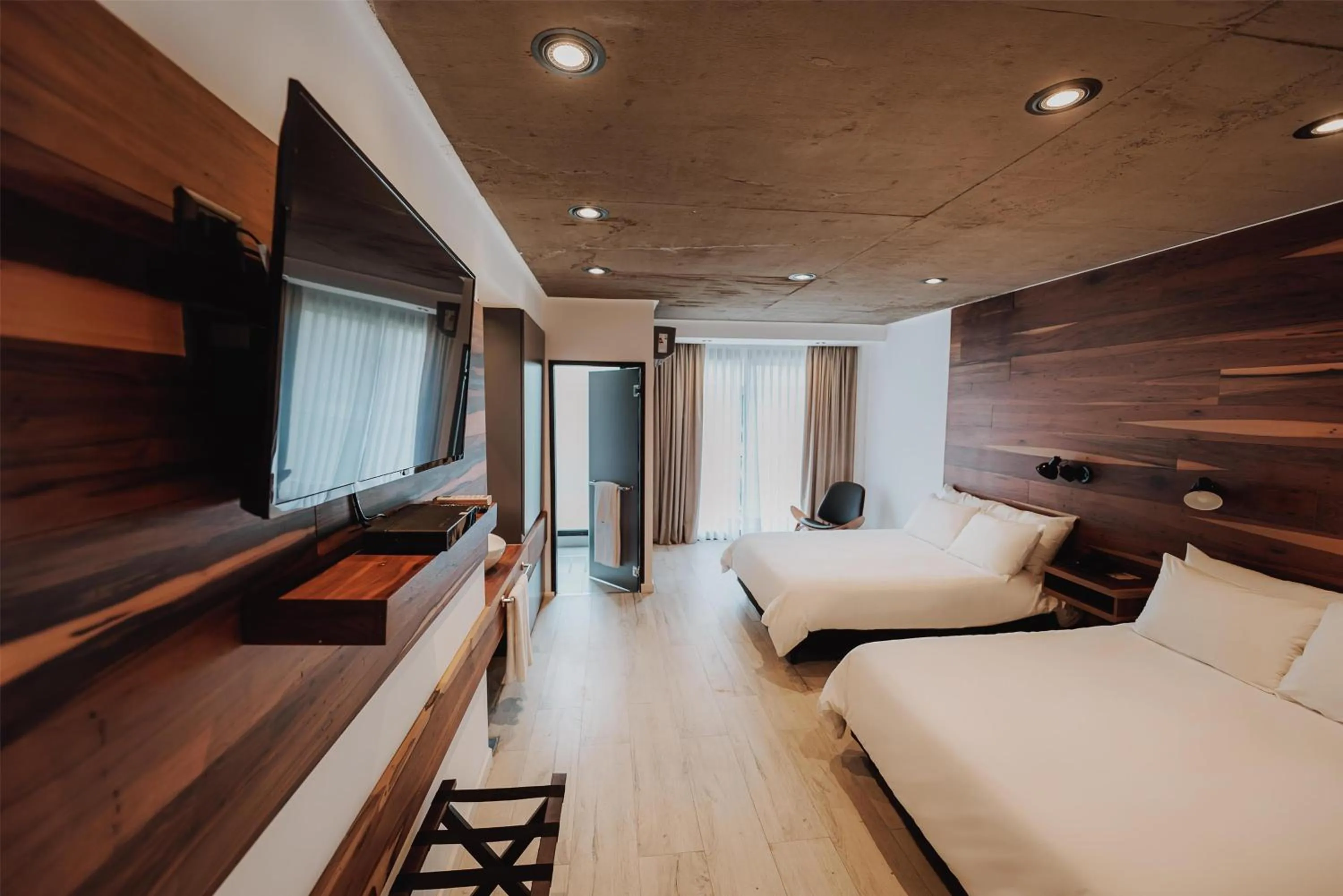 Superior Double Room with Two Double Beds in La Urumpta Hotel, AKEN MIND