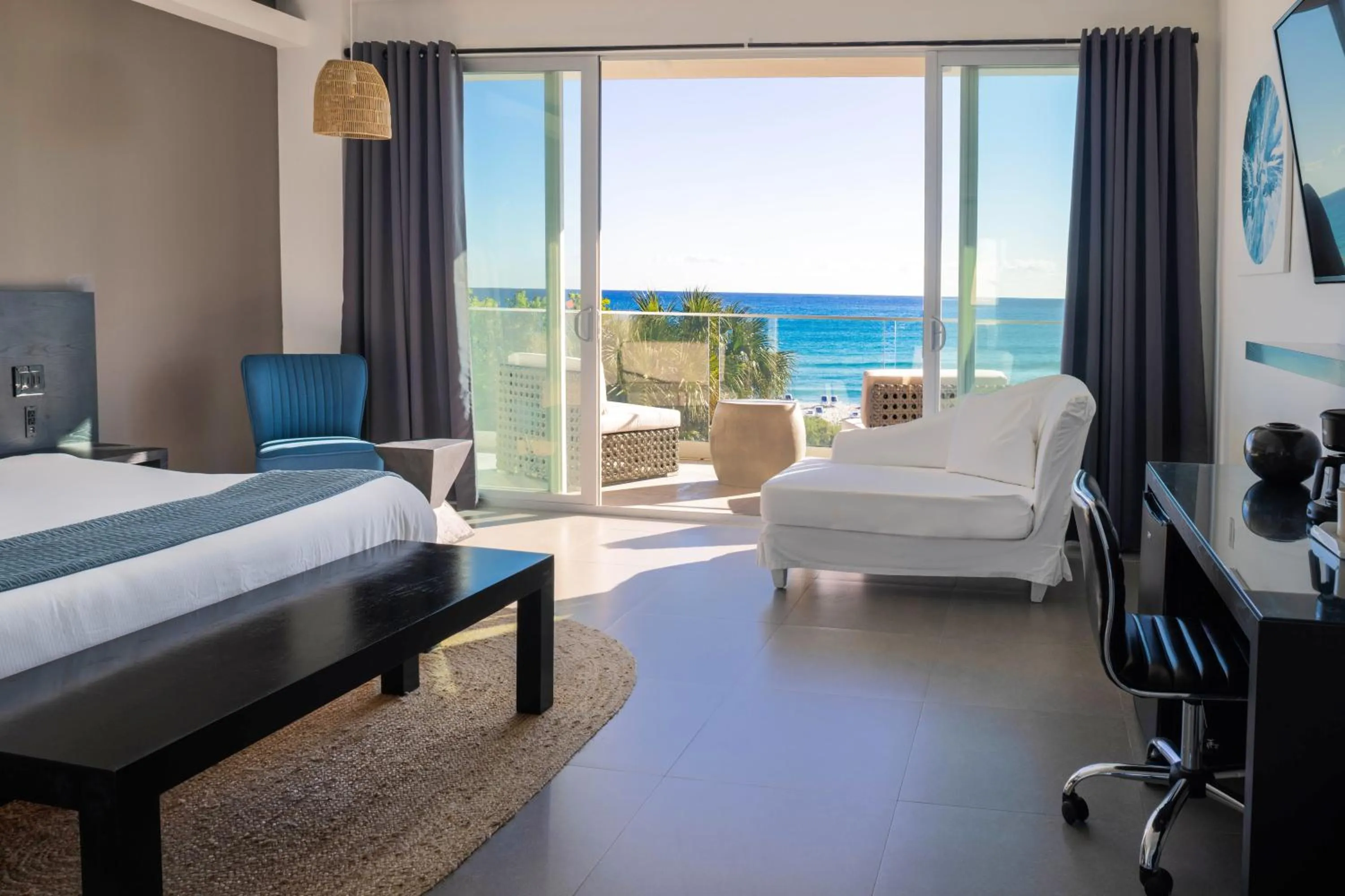Deluxe King Room with Balcony - Oceanfront/Non-Smoking in MB Hotel, Trademark Collection by Wyndham