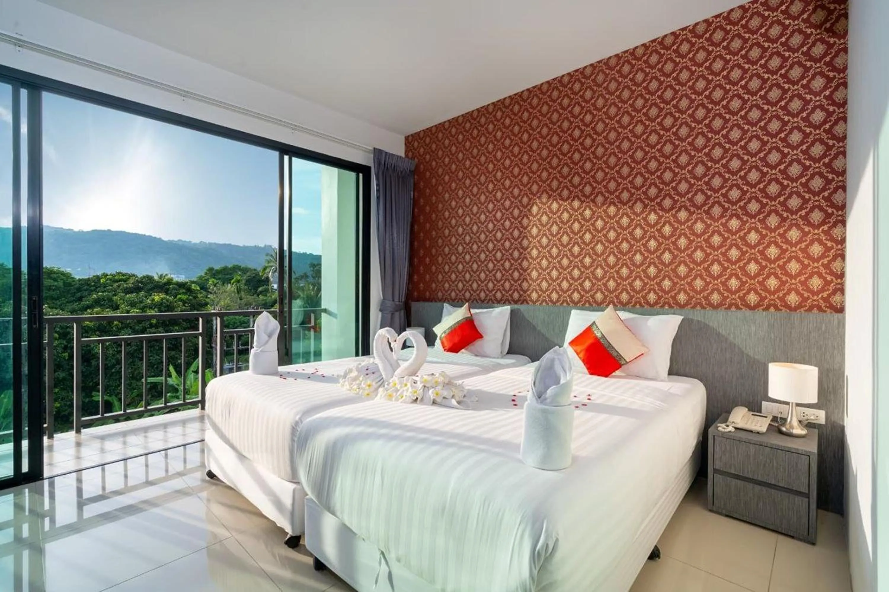 Superior Twin Room with City View in The Thames Pool Access Resort & Villa - SHA Extra Plus