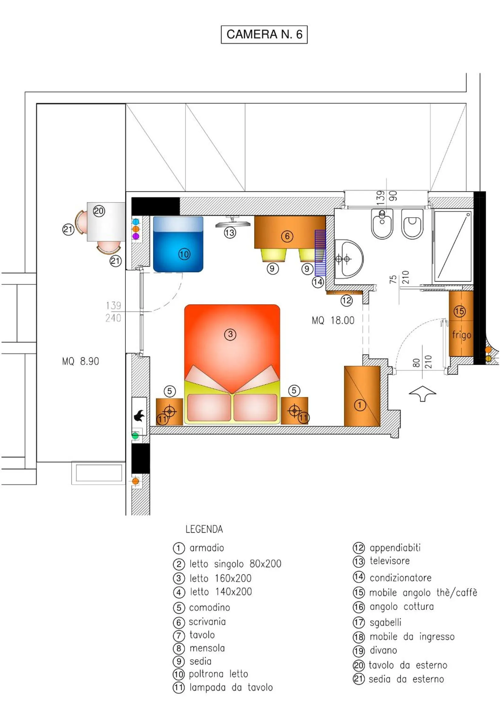 Double Room with Garden View - single occupancy in Casa Livio - Rooms and studios