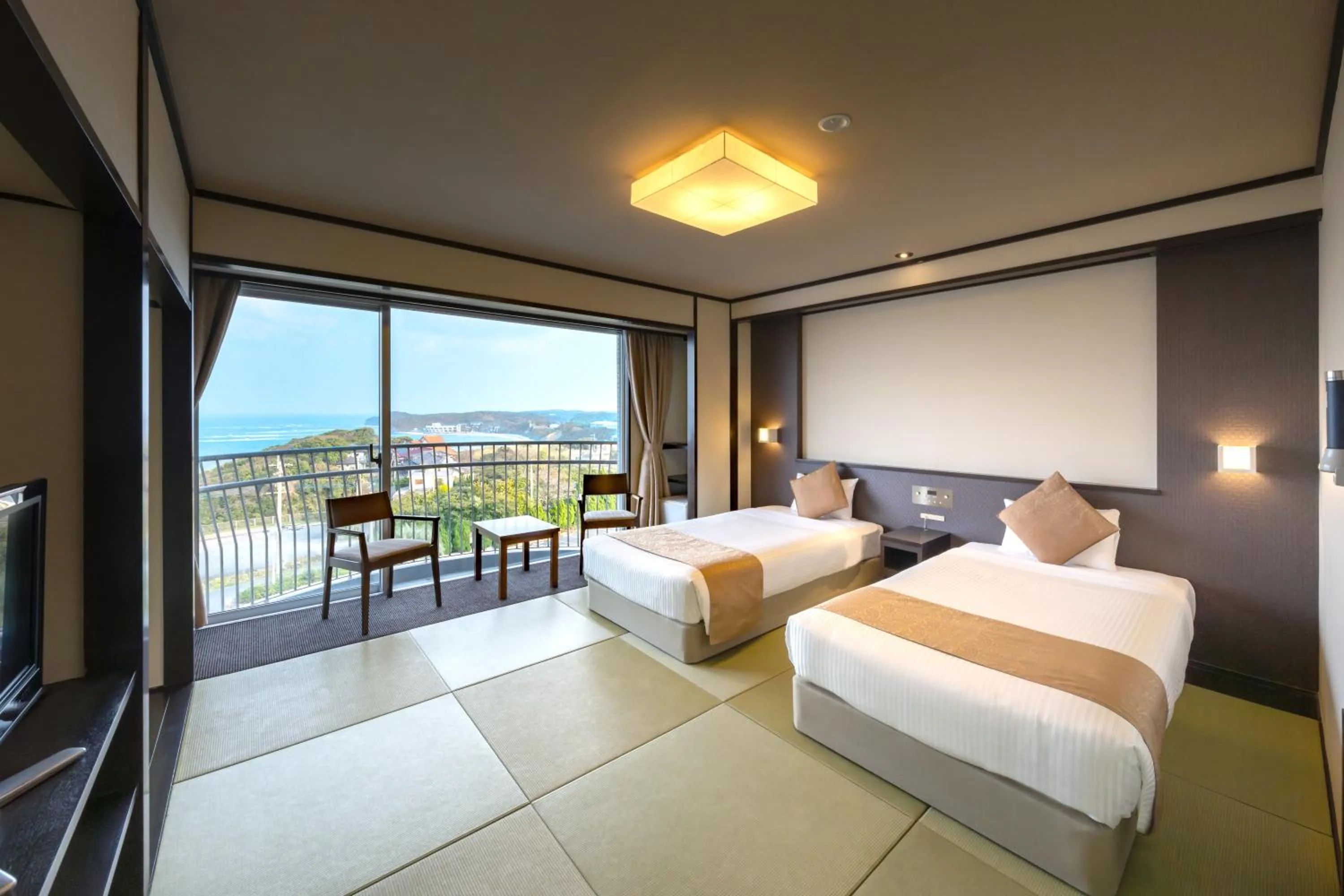 Japanese-Style Twin Room (B) with Toilet - Non-Smoking in KAMENOI HOTEL Genkainada