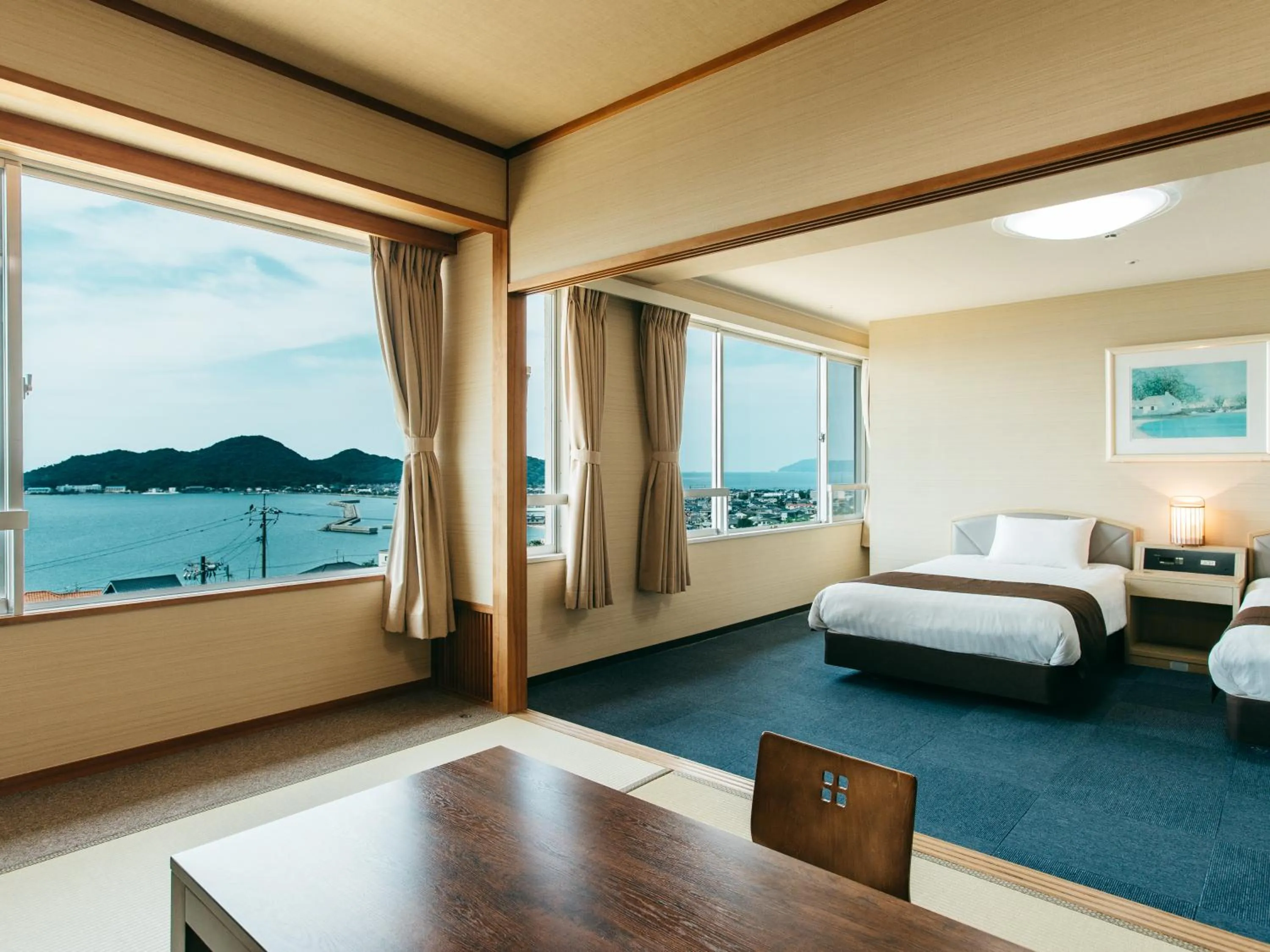 Japanese-Western style Room (With Private Bath) - single occupancy in KAMENOI HOTEL Setouchi Hikari