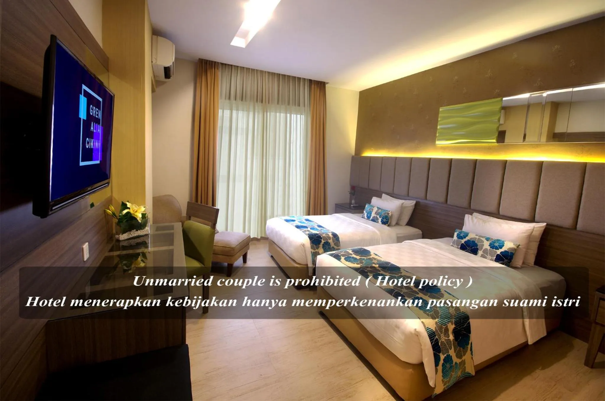 Deluxe Twin Room in Hotel Gren Alia Cikini
