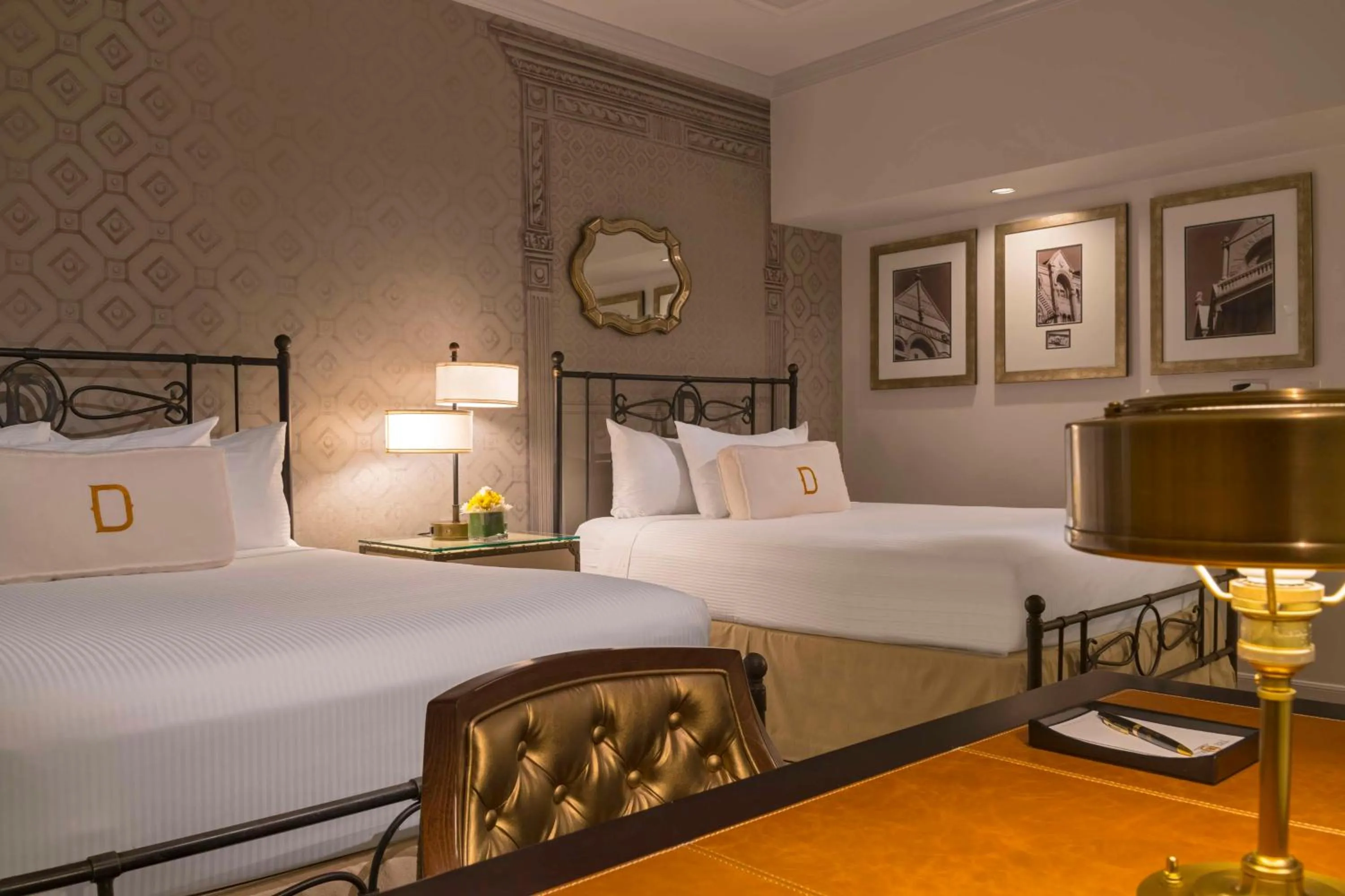 Queen Room with Two Queen Beds with Accessible Tub - Disability Access in The Driskill