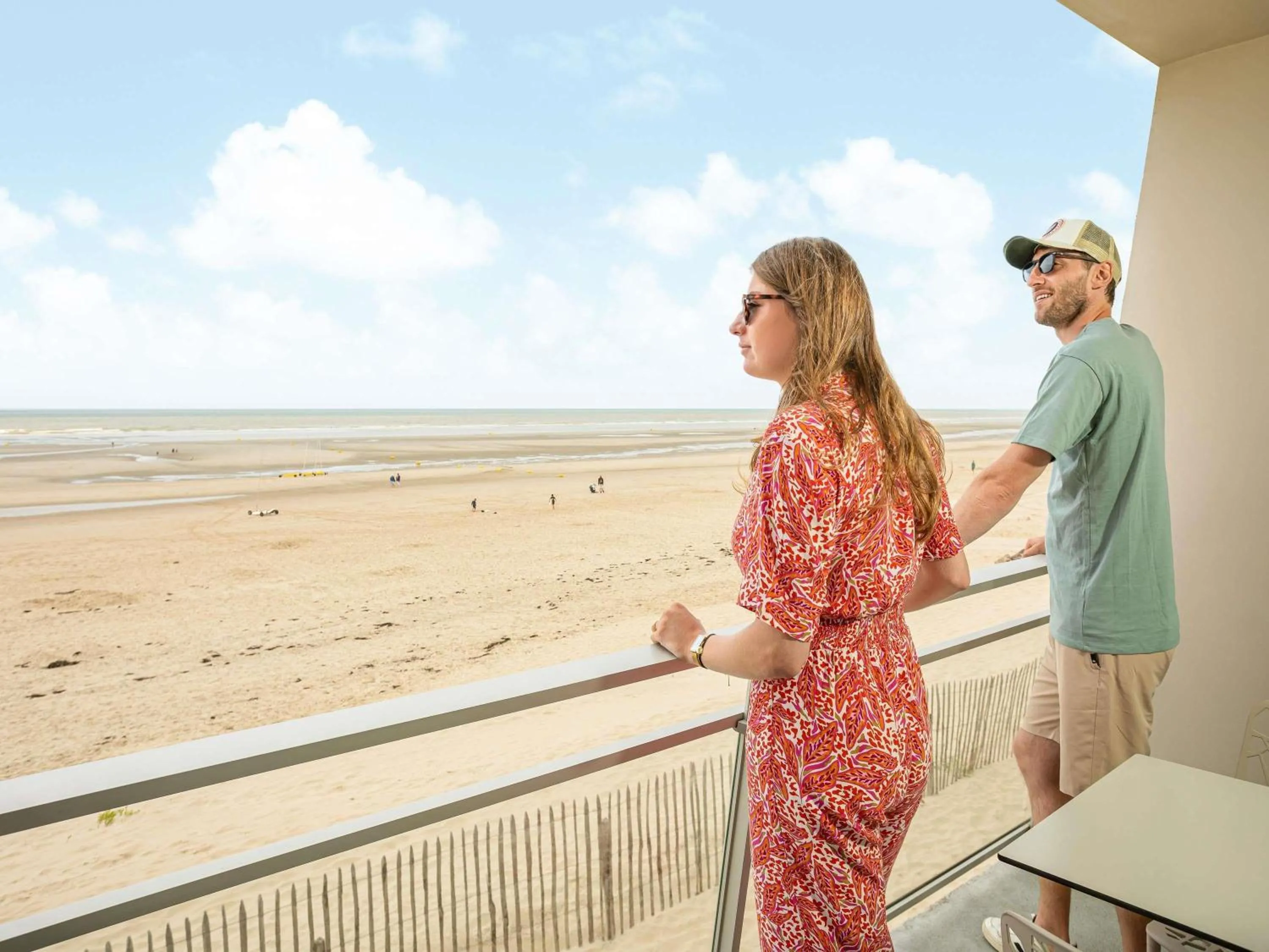 Standard Twin Room with Balcony - Sea View in ibis Thalassa Le Touquet