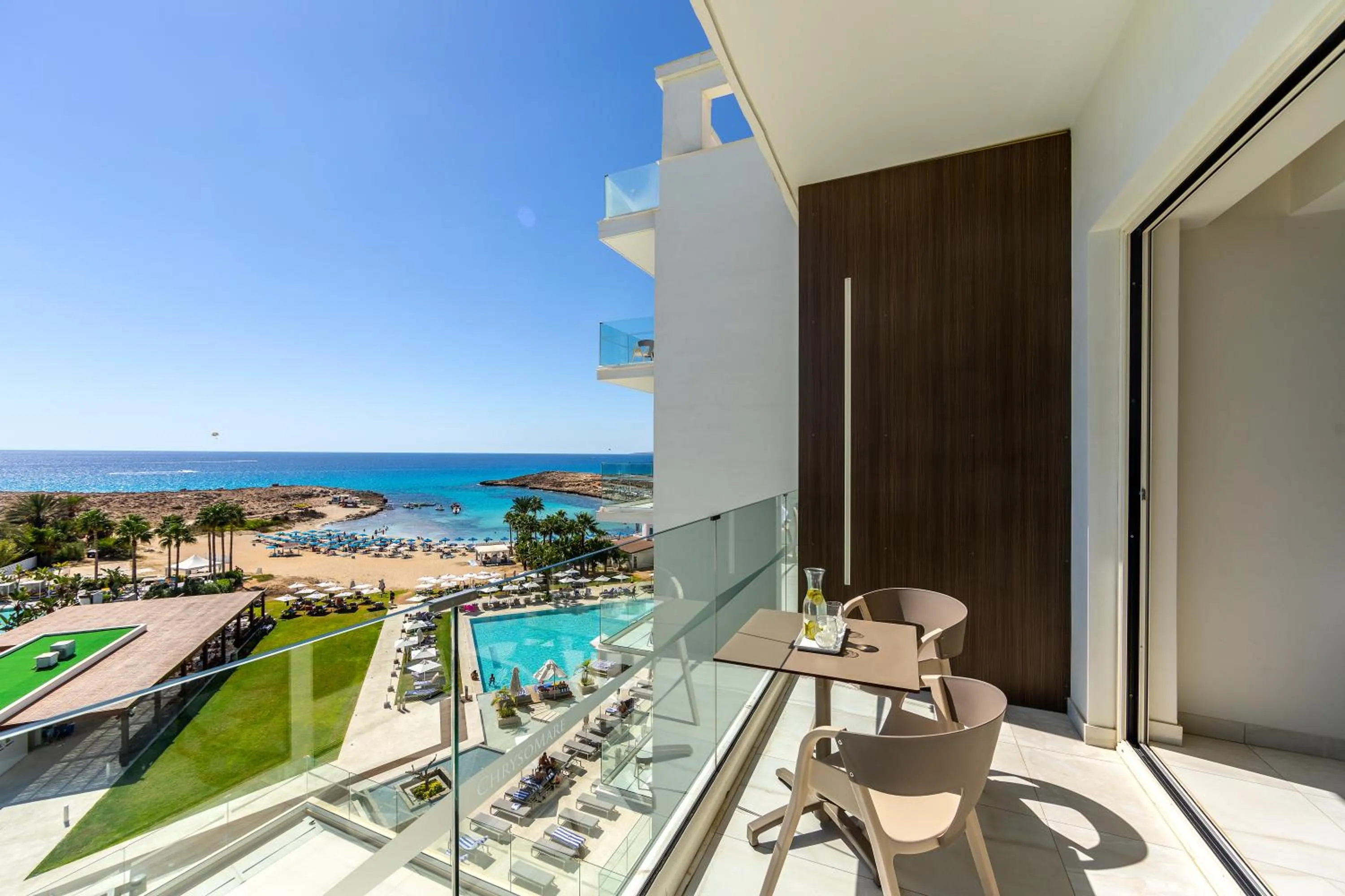 Superior Sea View Room (2 Adults + 1 Child) in Chrysomare Beach Hotel & Resort