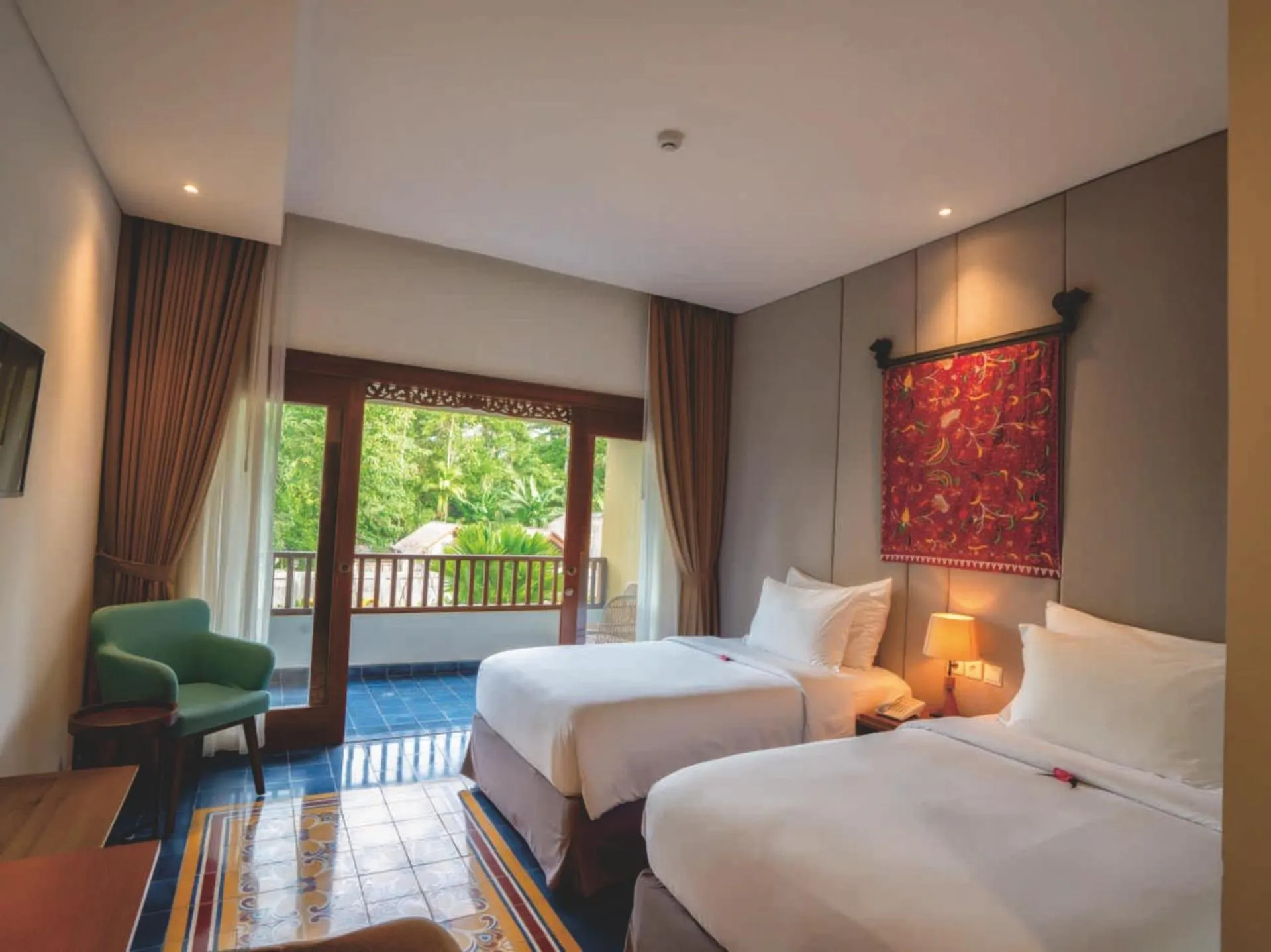 Deluxe Classic Twin Room in Sima Hotel Kuta Lombok