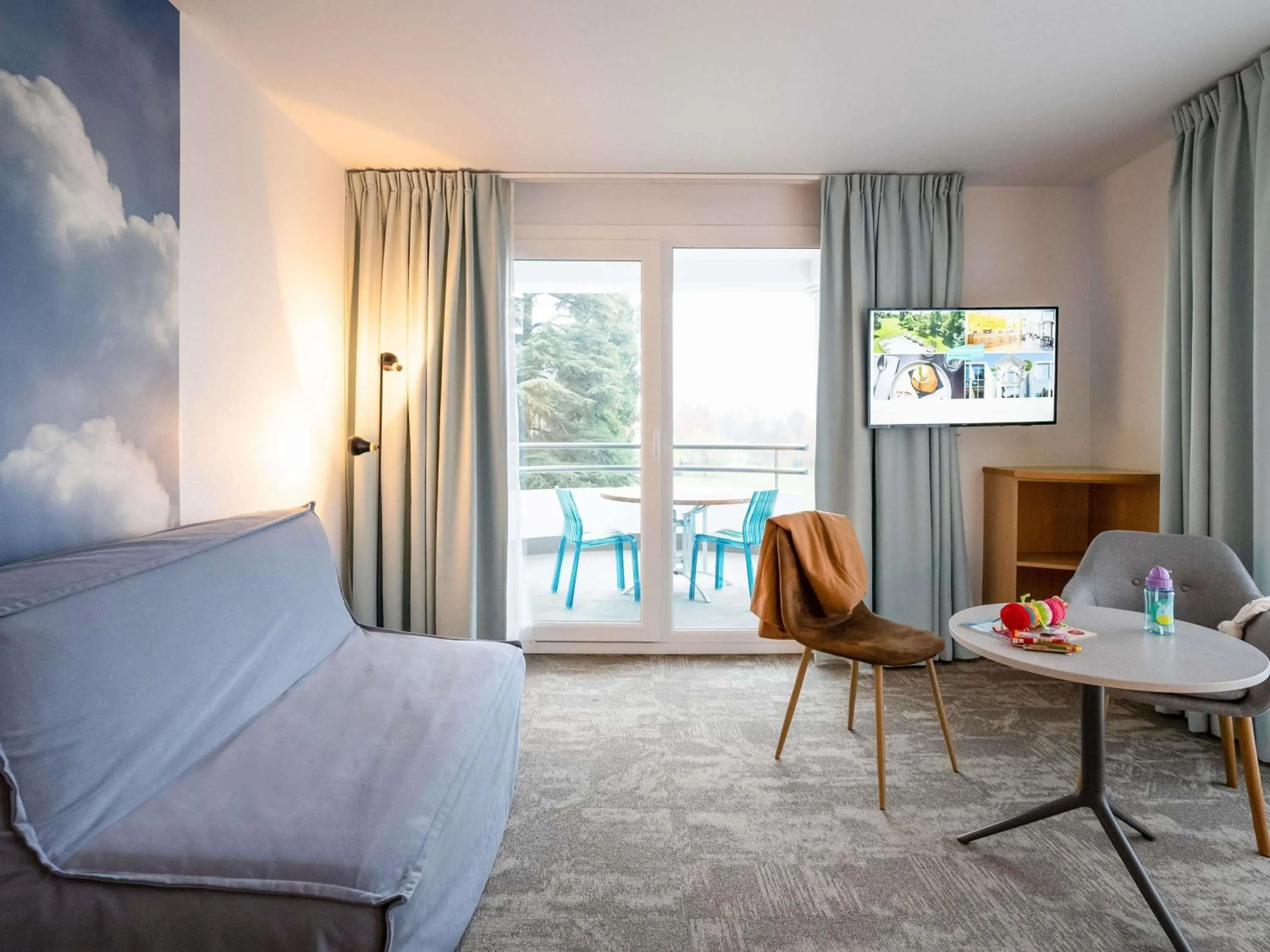 Double Room with Sofa Bed and Terrace in ibis Styles Aix les Bains Domaine de Marlioz