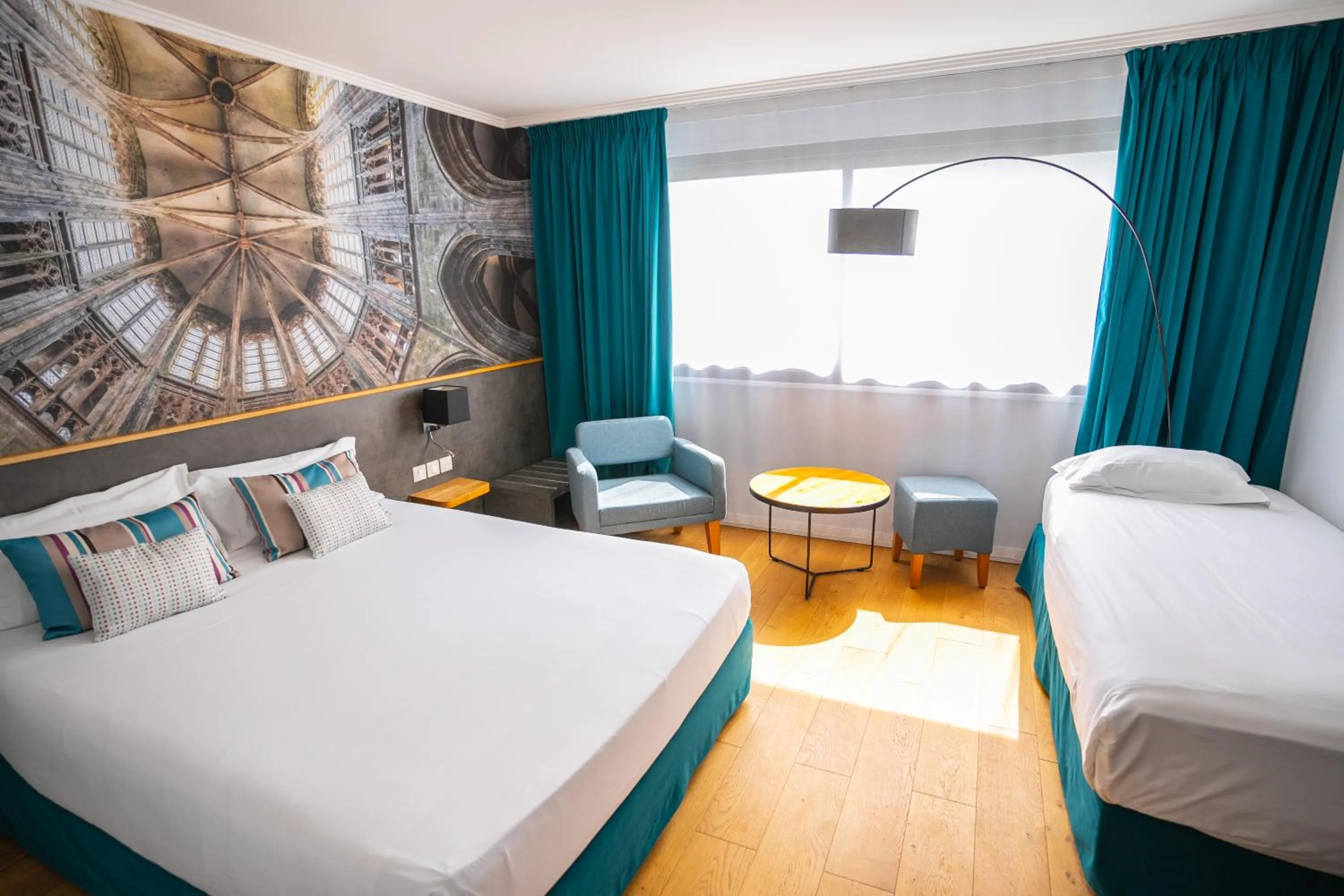 Standard Room with One Double Bed and One Single Bed in Mercure Mont Saint Michel