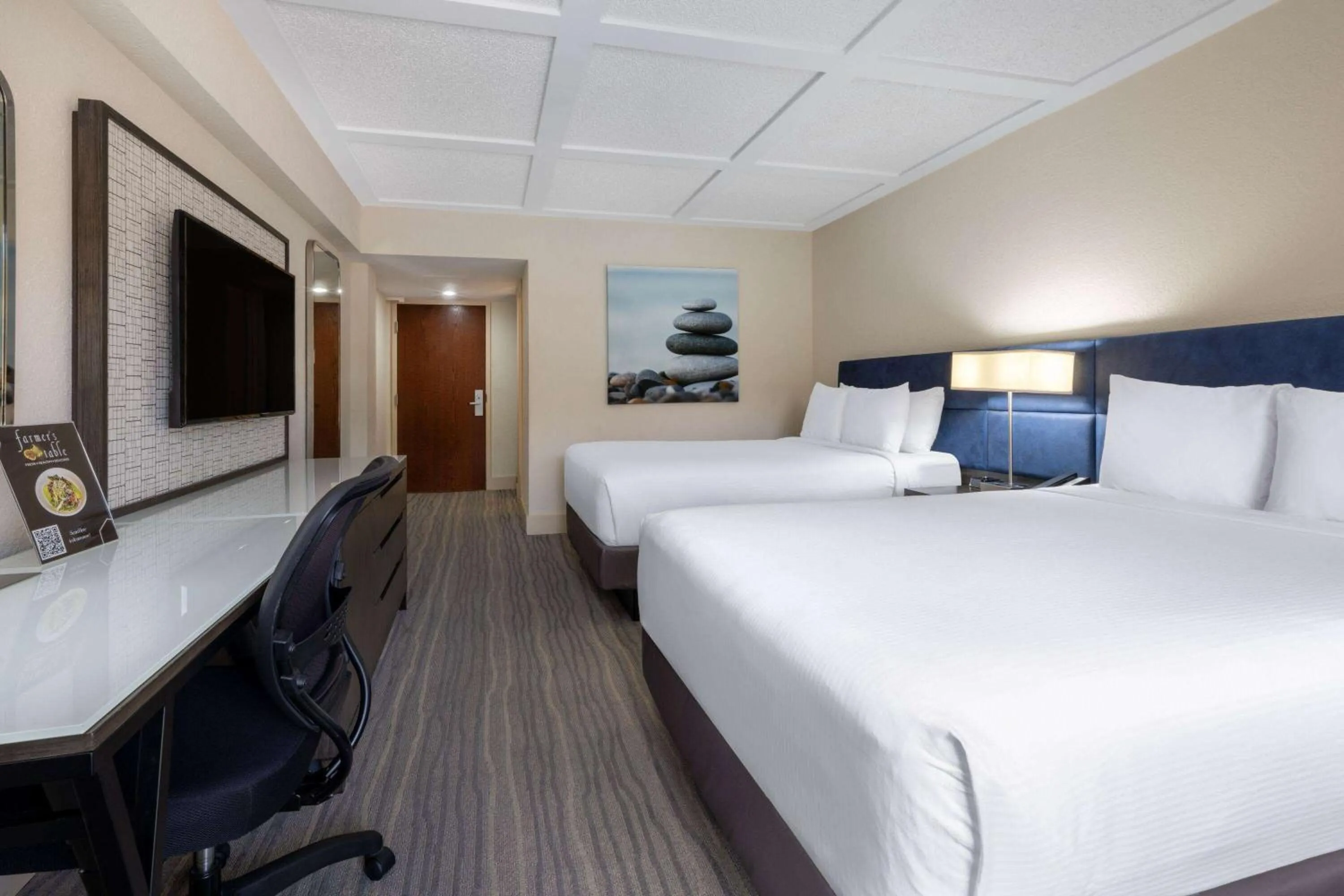 Wellness Double Room with Two Double Beds and Pool View - Non-Smoking in Wyndham Boca Raton Hotel