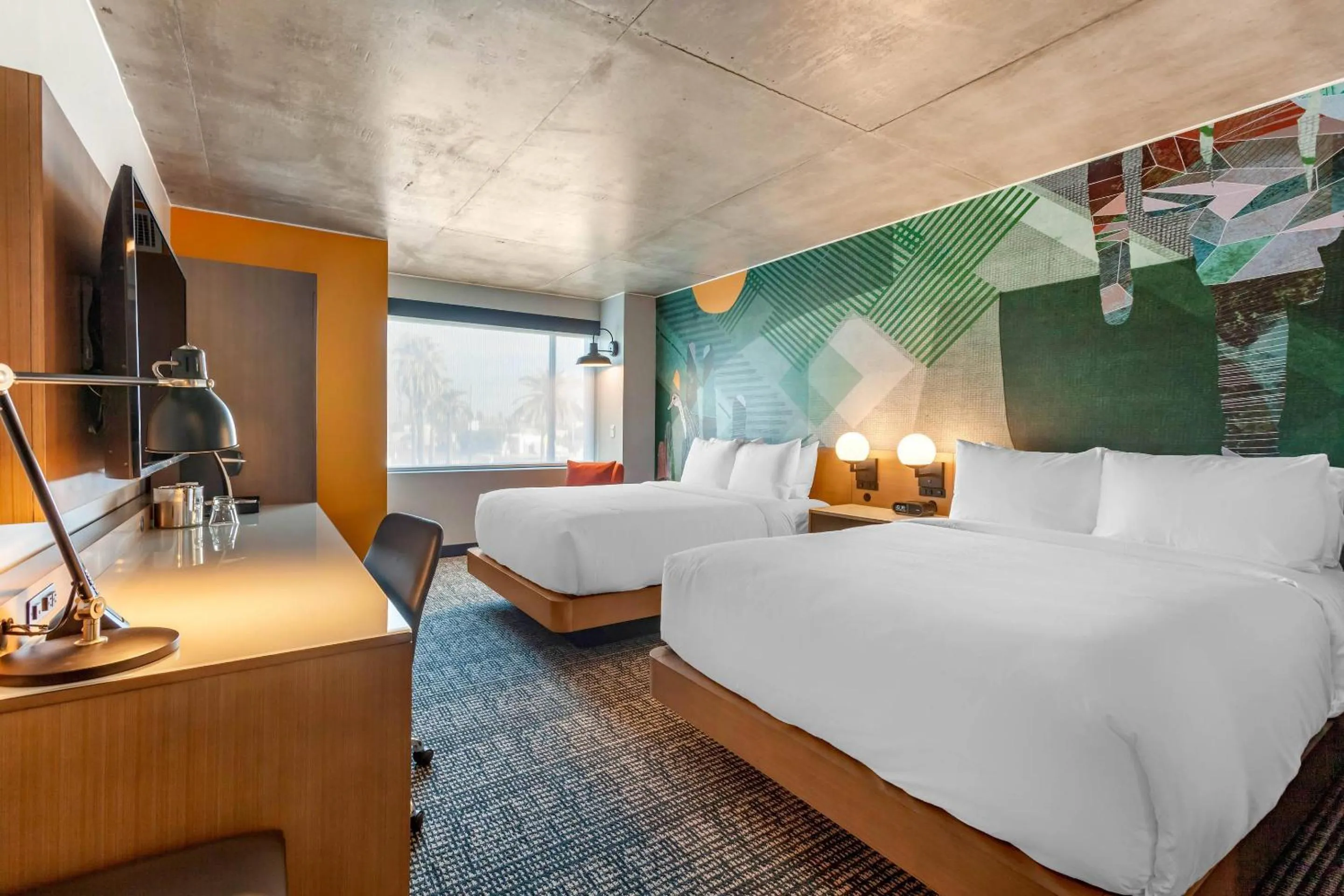 Queen Room with Two Queen Beds - Non-Smoking in Cambria Downtown Phoenix Convention & Airport Hotel