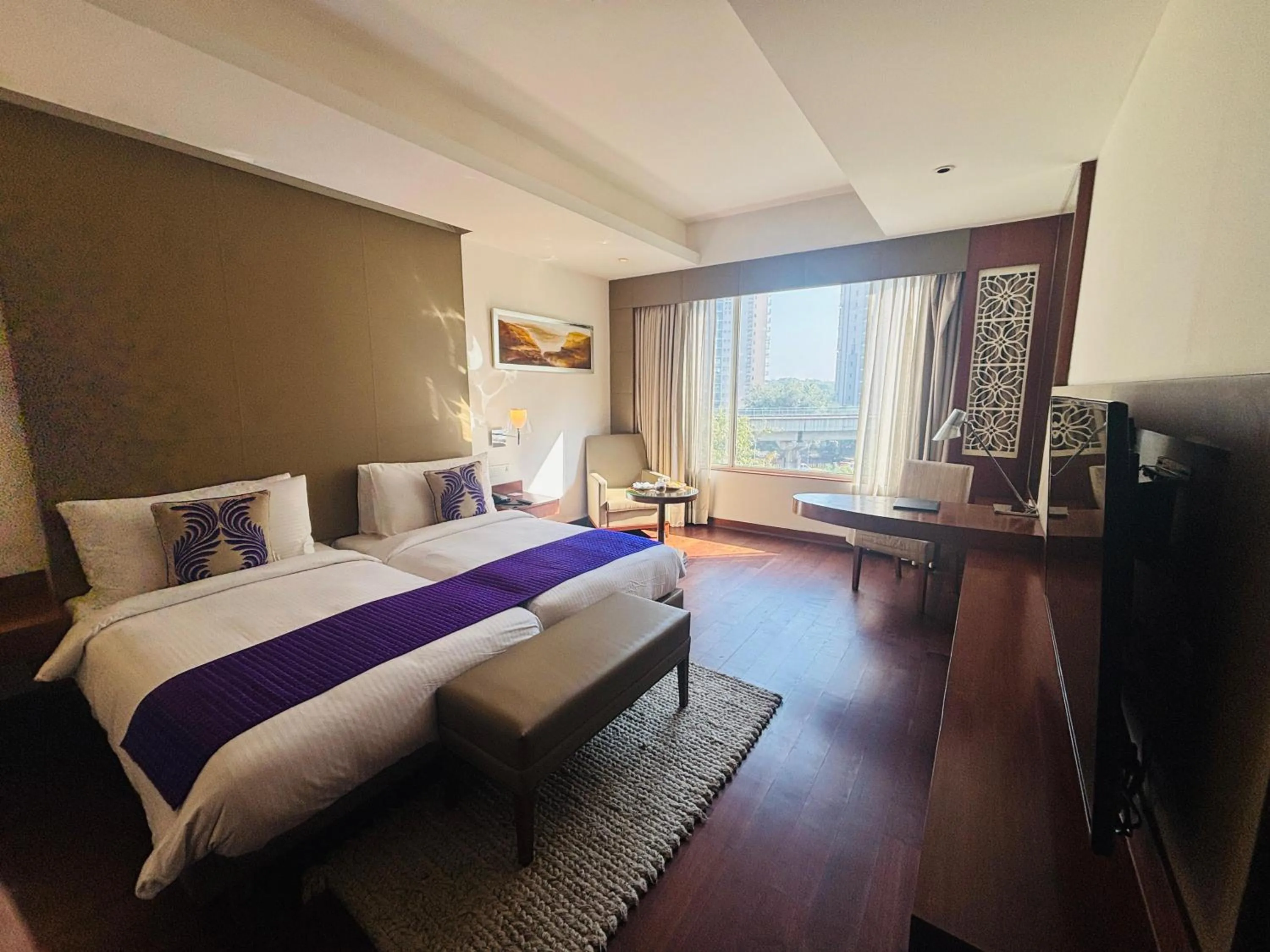 Deluxe Twin Room with Complimentary Metro Card Access during stay (T&Cs) in The Anya Hotel-Golf Course Road