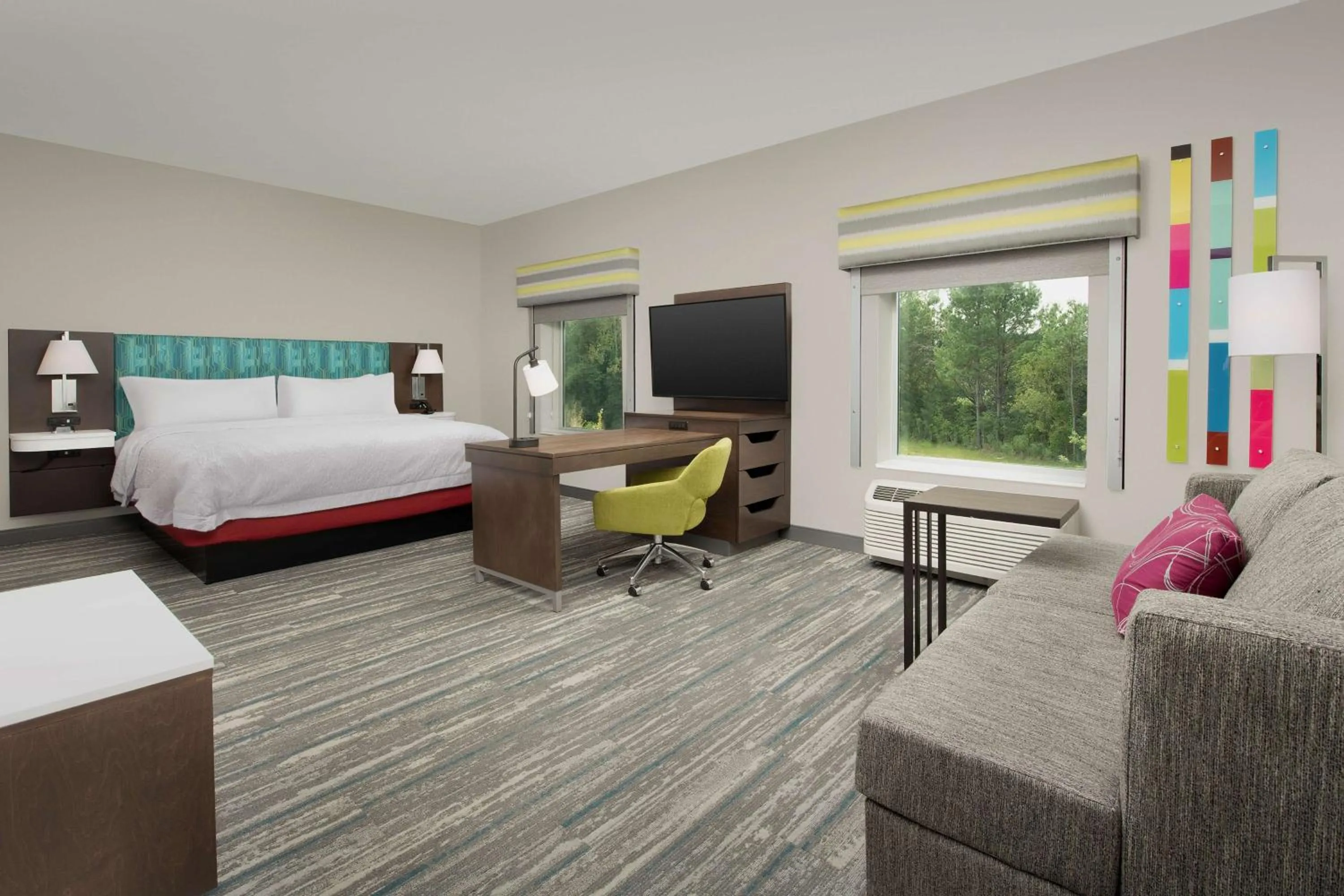 King Studio Suite - Hearing Accessible/Non-Smoking in Hampton Inn & Suites Charlotte Airport Lake Pointe