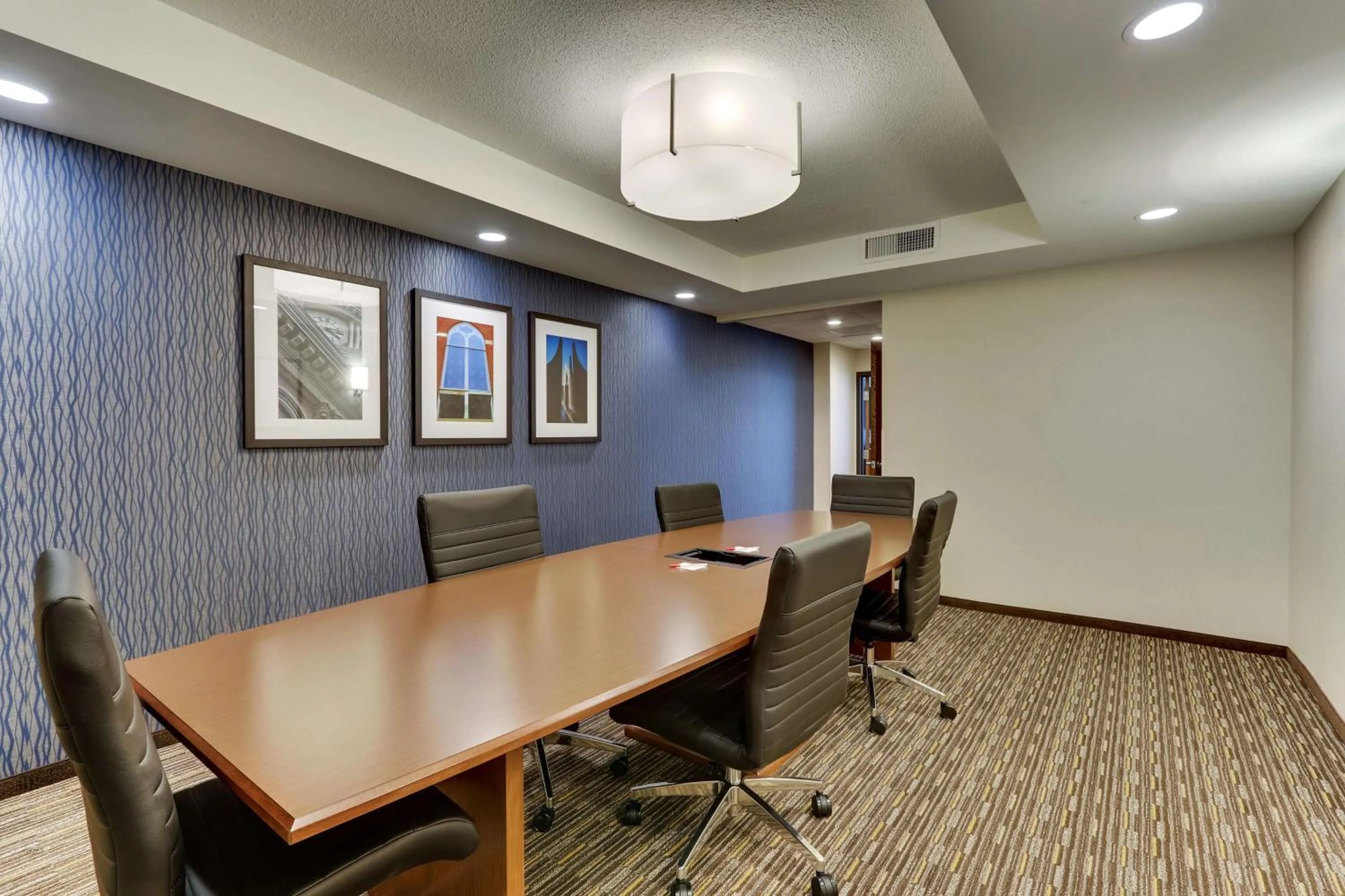 King Meeting Suite with Board Room Table, 2 Rooms -  Accessible, Roll-in Shower in Drury Inn & Suites Lafayette IN