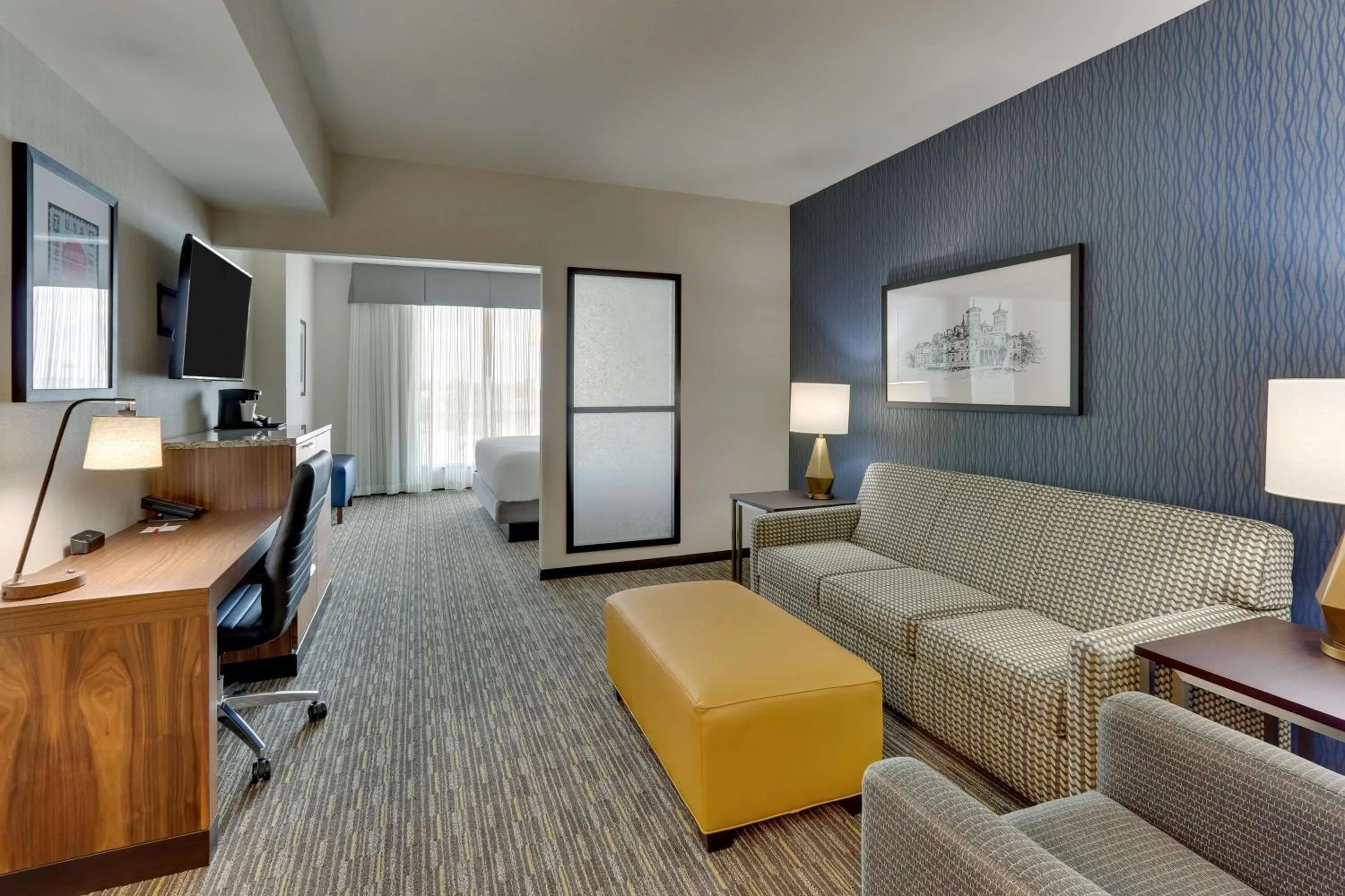 Deluxe King Room with Sofa Sleeper in Drury Inn & Suites Lafayette IN