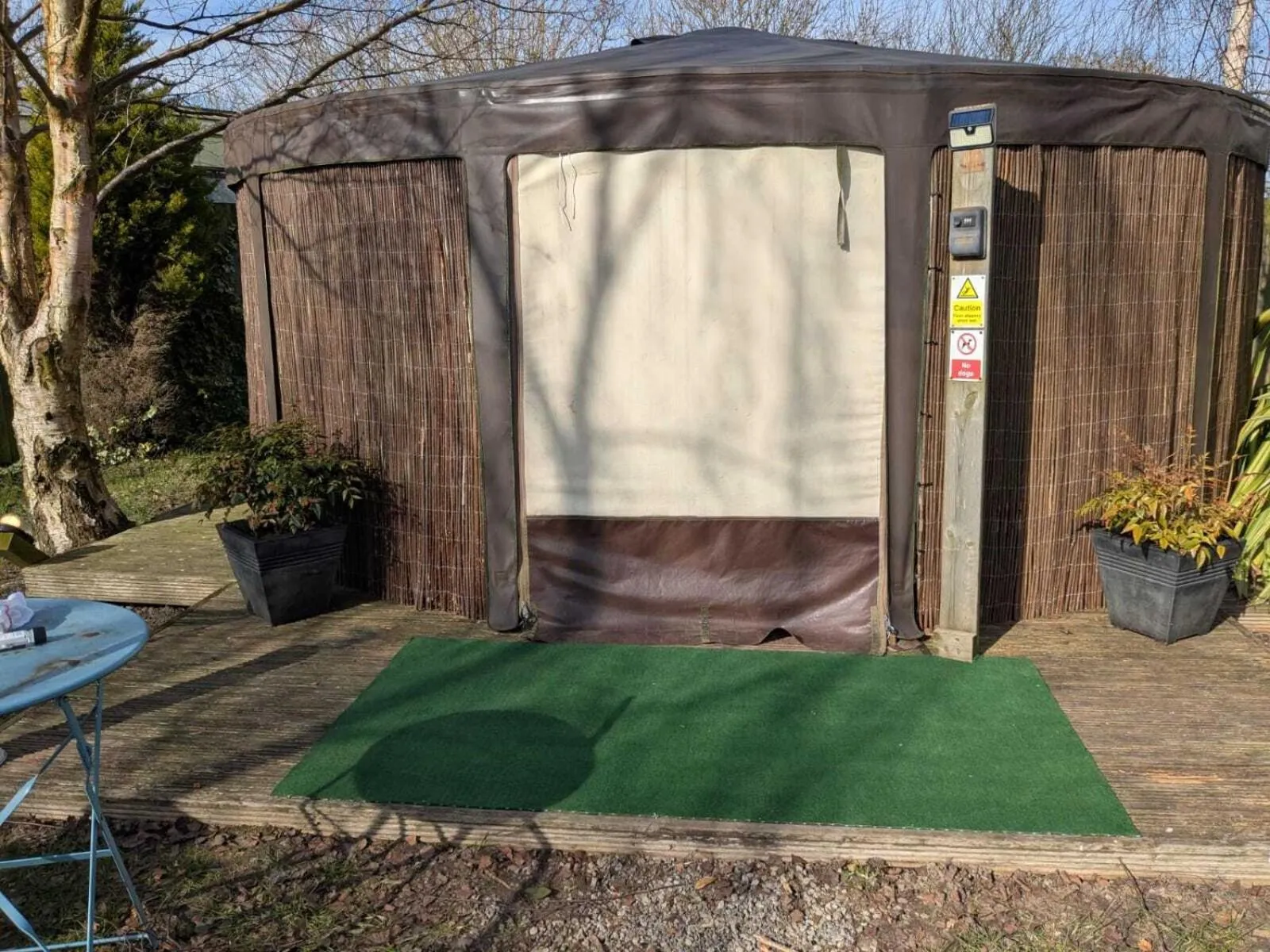 Tent in The Little Hide - Adult Only Camping Pods
