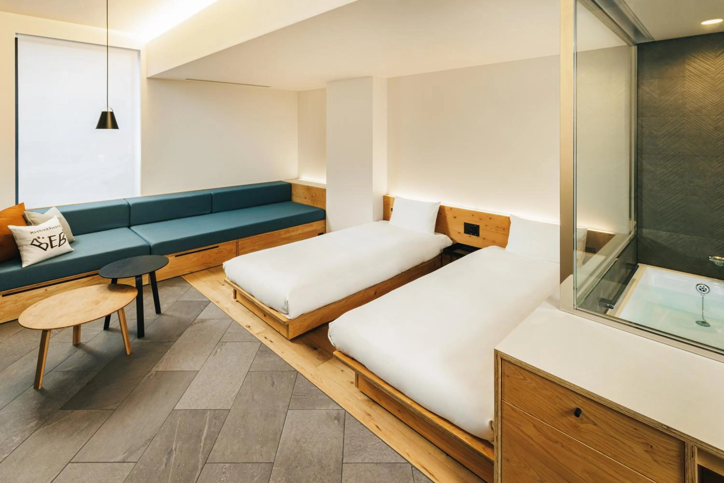 Twin Room with Private Bathroom in BEB5 Tsuchiura by Hoshino Resorts