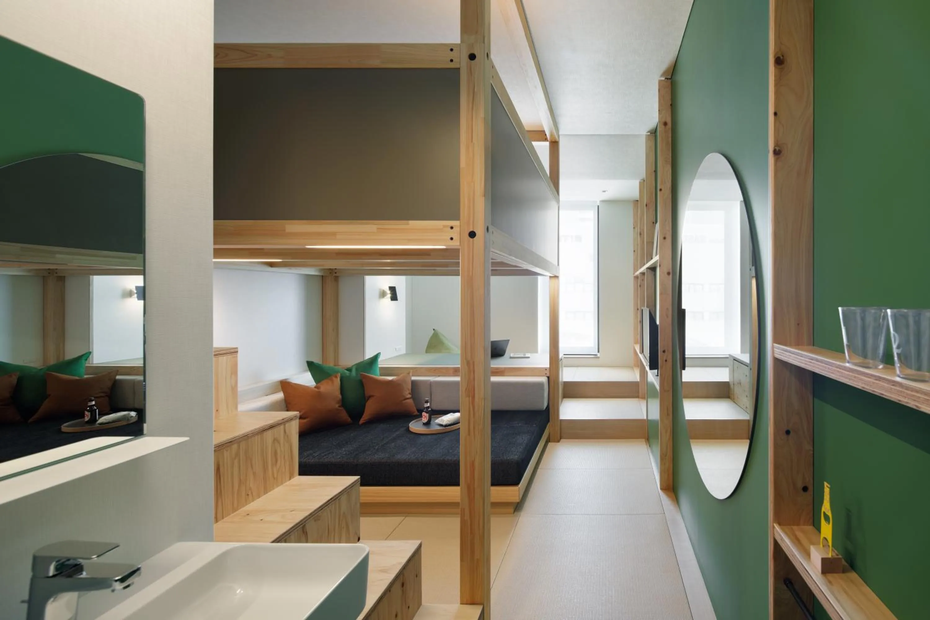 Triple Room with Private Bathroom in BEB5 Tsuchiura by Hoshino Resorts