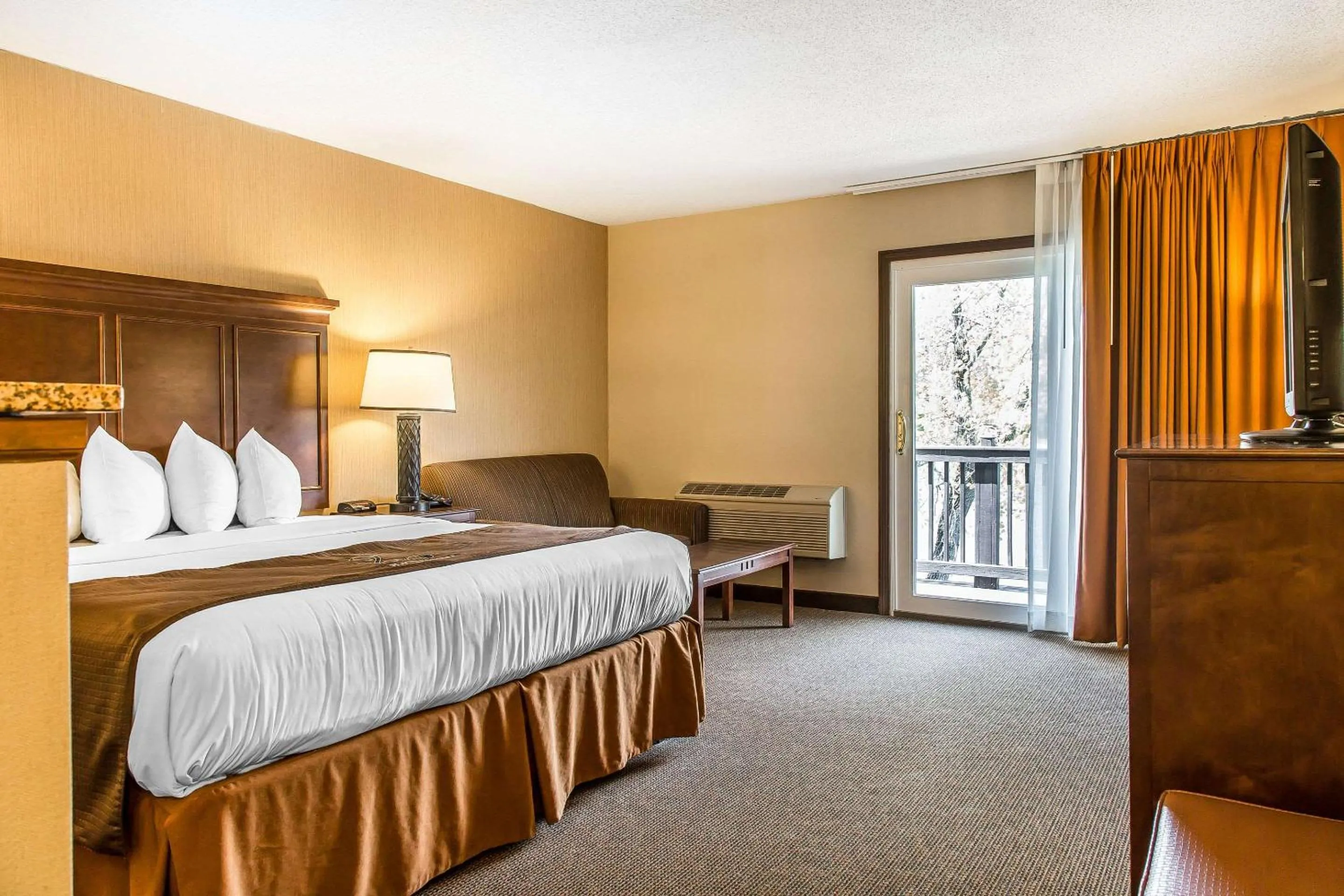 King Room with Roll-In Shower - Accessible/Non-Smoking in The Black Swan Lee - Lenox, an Ascend Collection Hotel