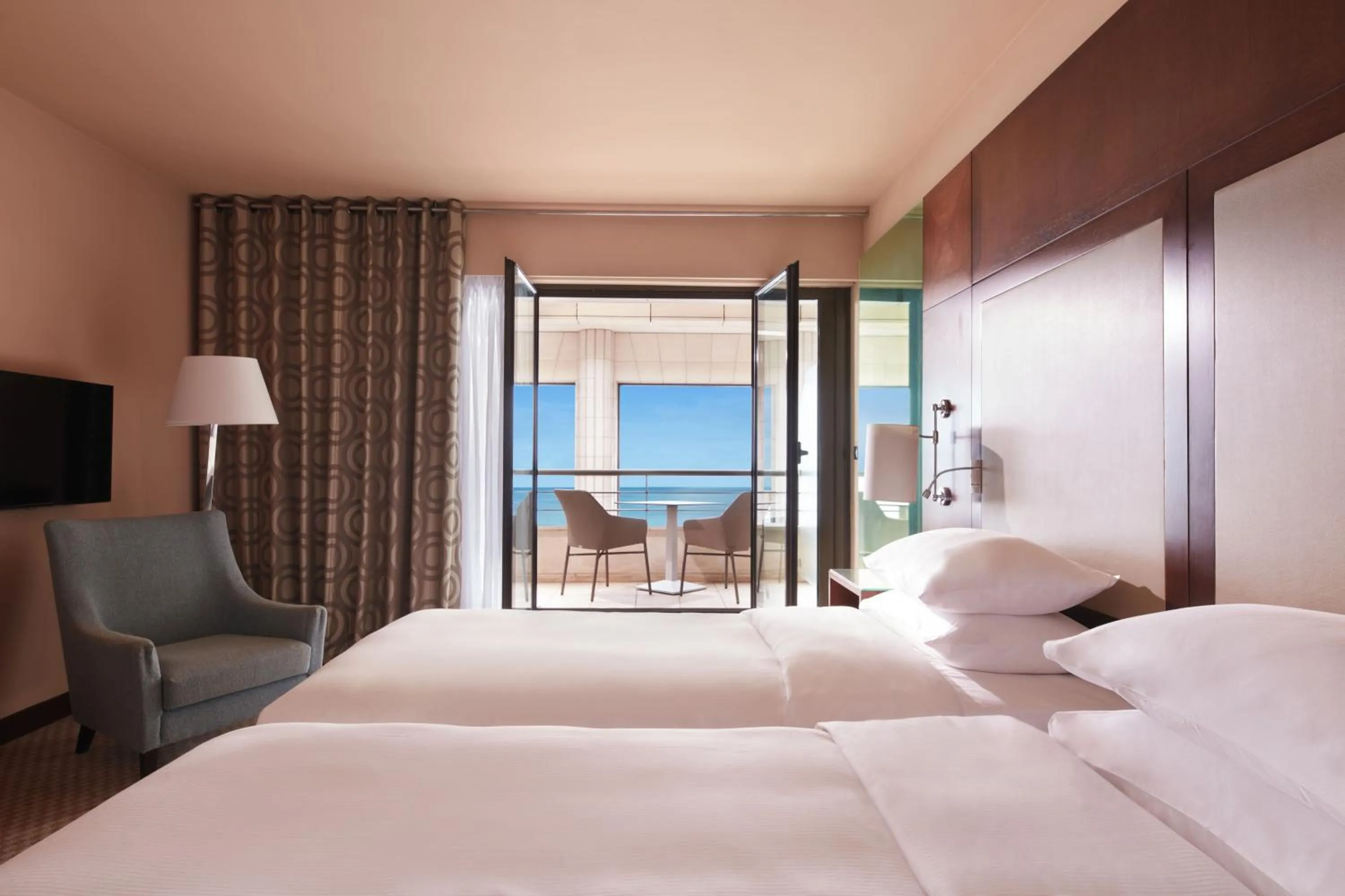 Twin Room with Sea View in Hyatt Regency Nice Palais de la Méditerranée