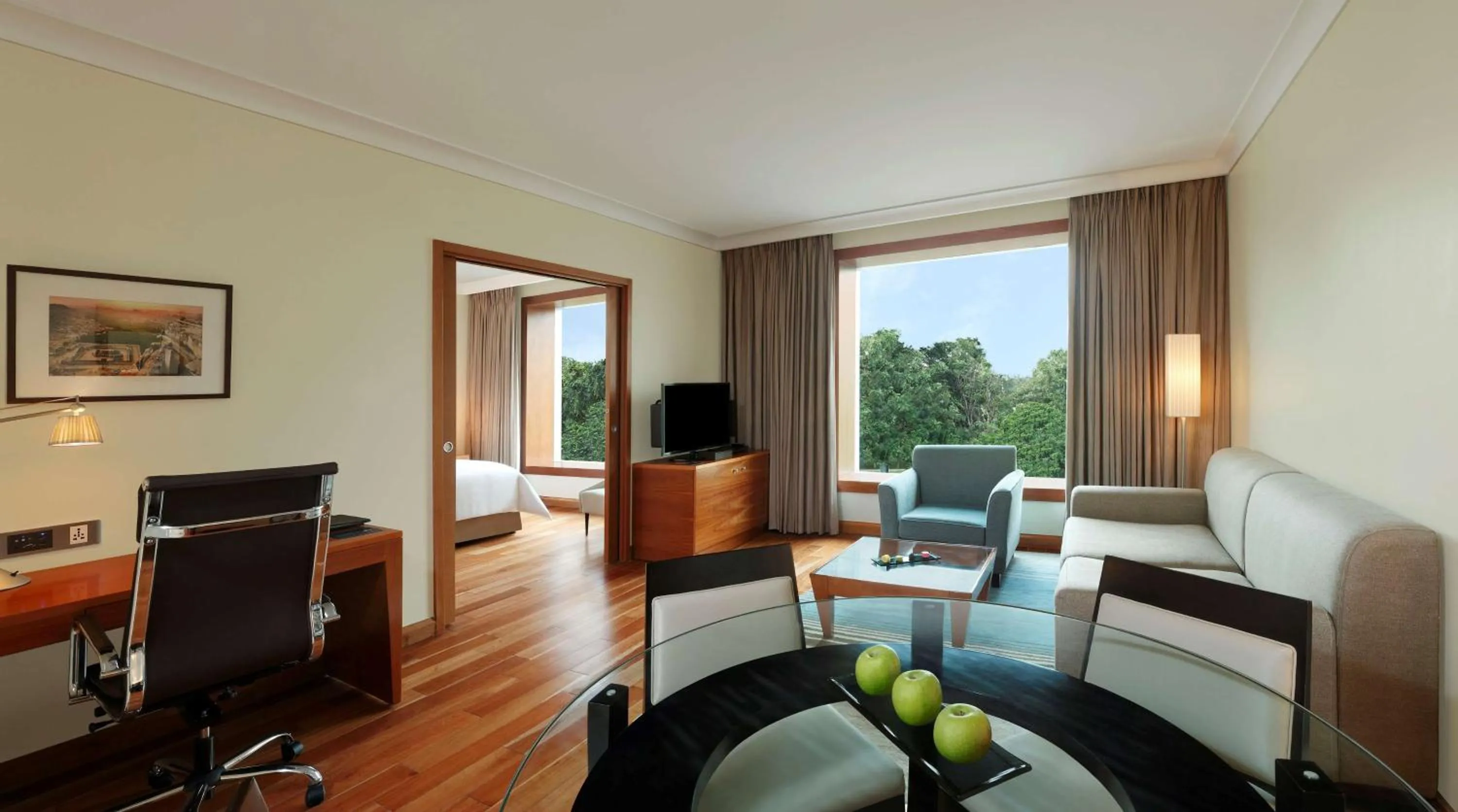 One-Bedroom King Suite with Club Lounge in Hilton Bangalore Embassy GolfLinks