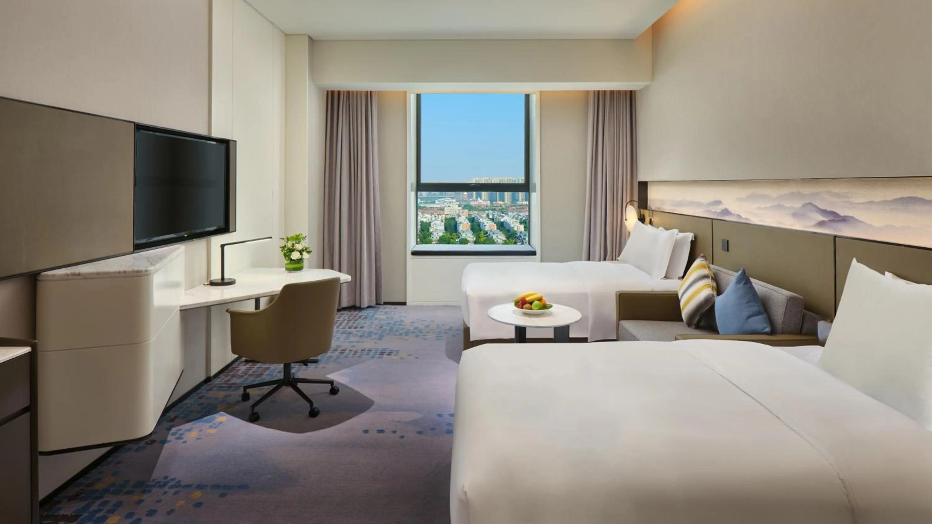 Standard Twin Room in Crowne Plaza Wuhan Development Zone by IHG
