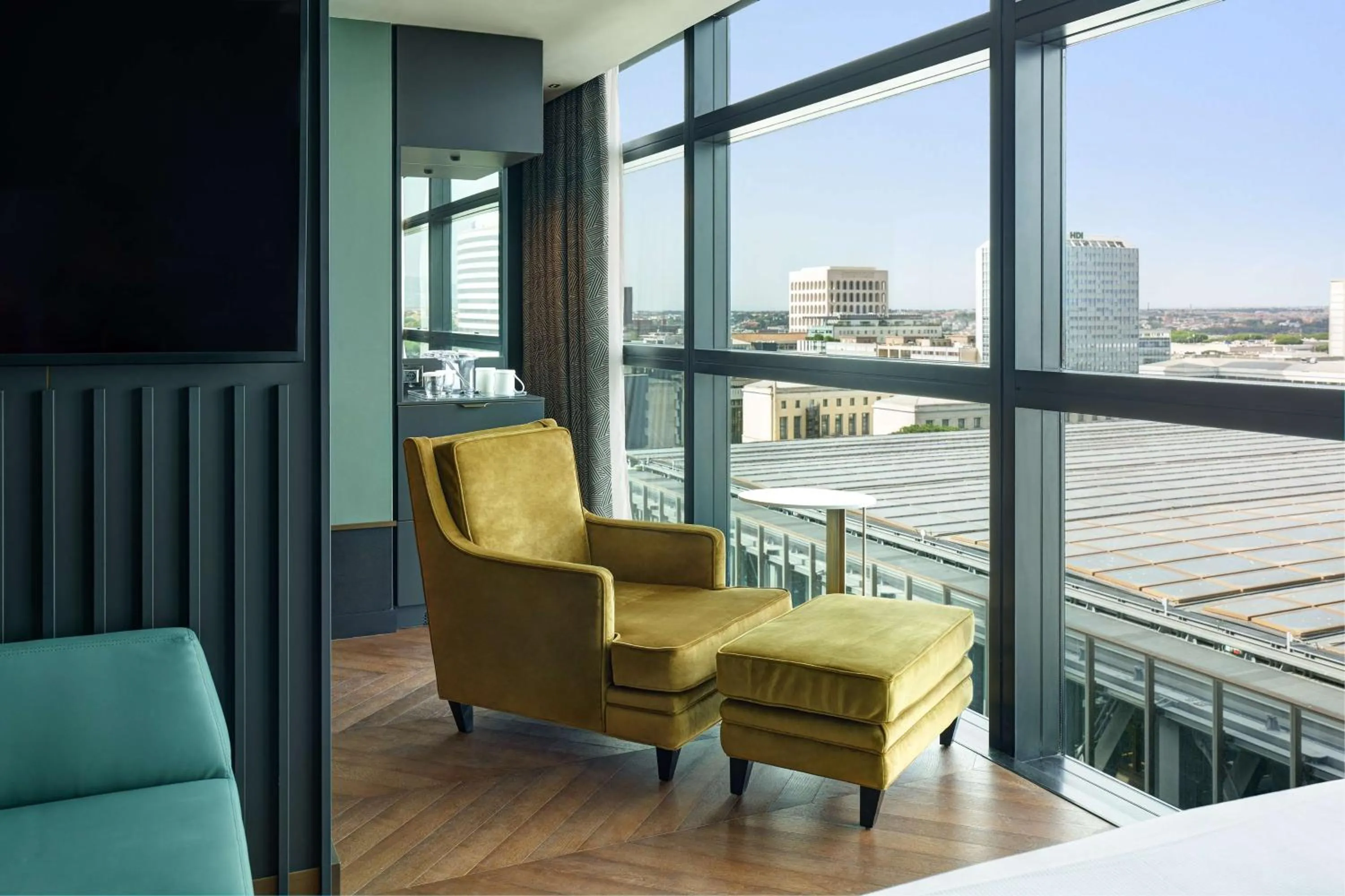 Executive Double Room with Two Double Beds - Lounge Access in Hilton Rome Eur La Lama