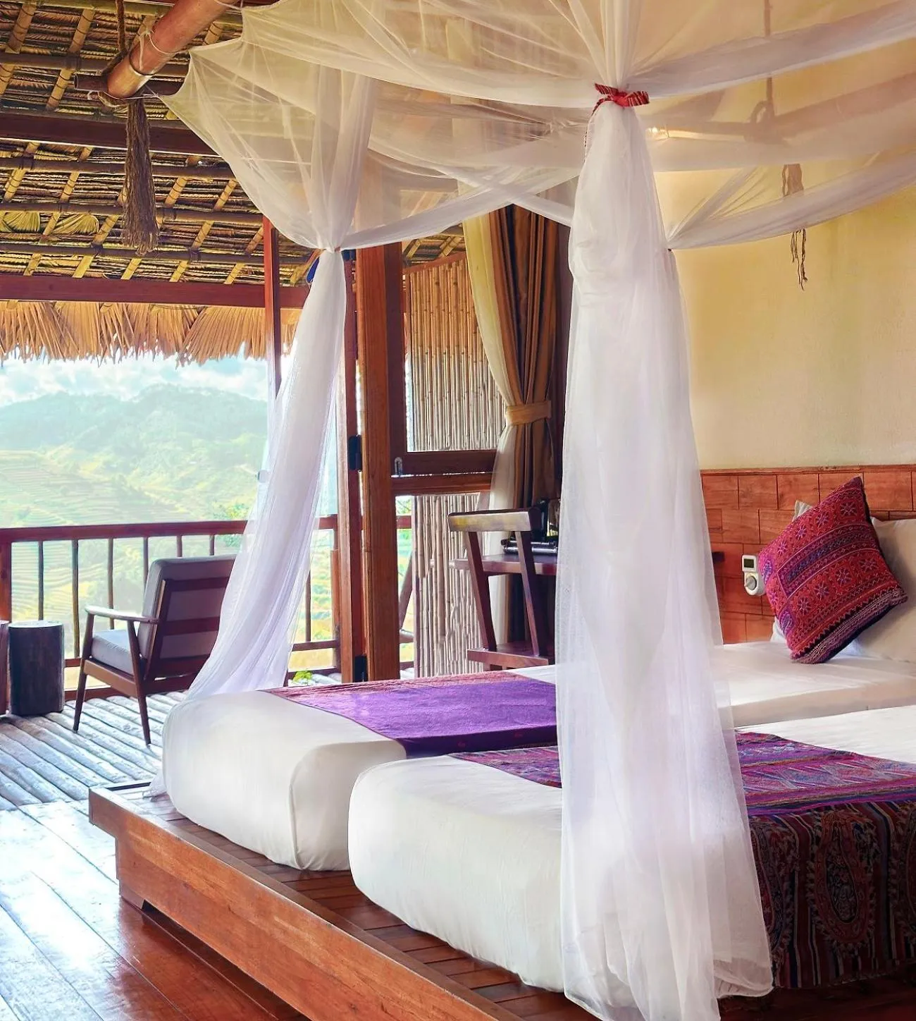 Connecting Room with Mountain View in PU LUONG BOUTIQUE GARDEN