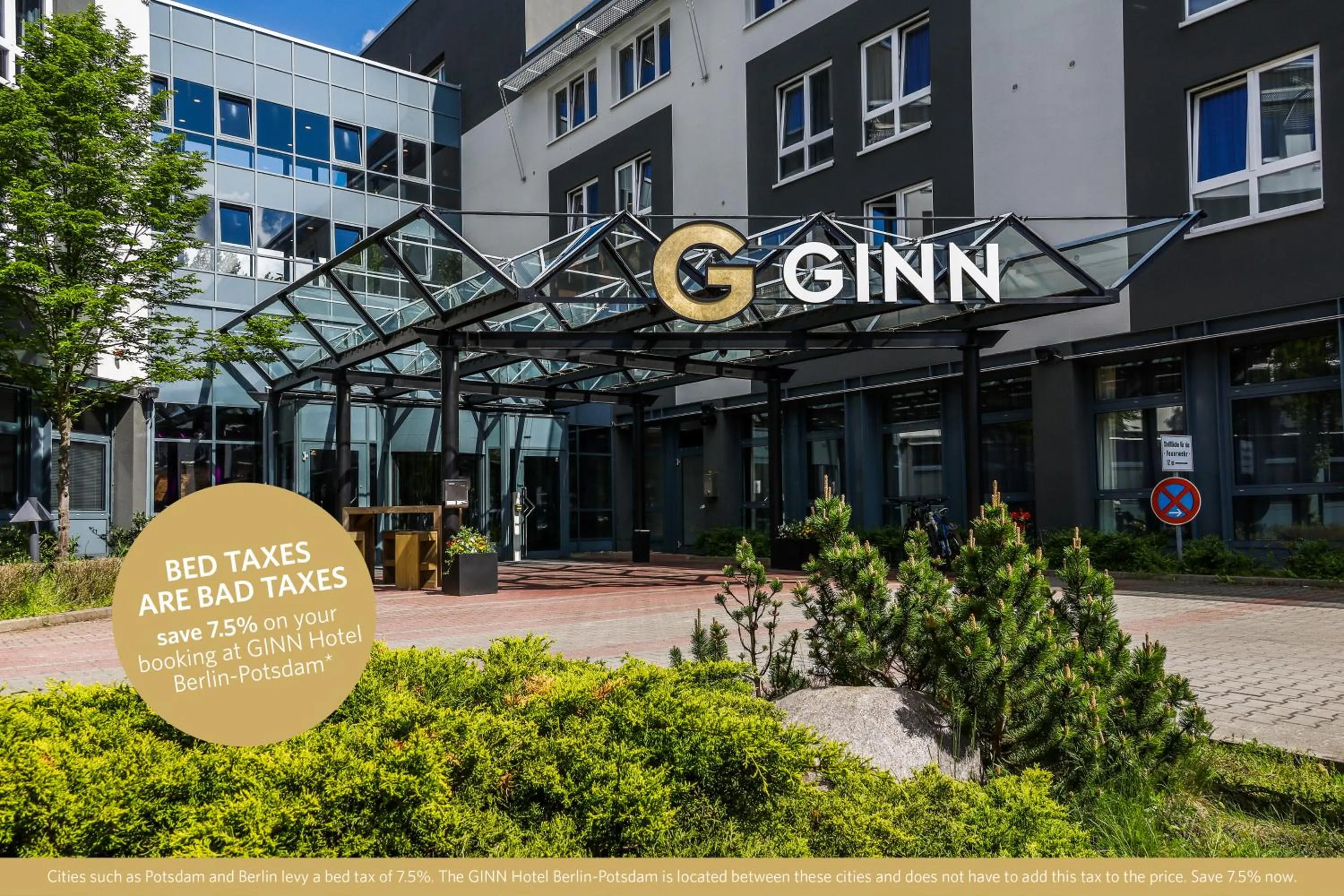 Double or Twin Room with Garden View in GINN Hotel Berlin Potsdam