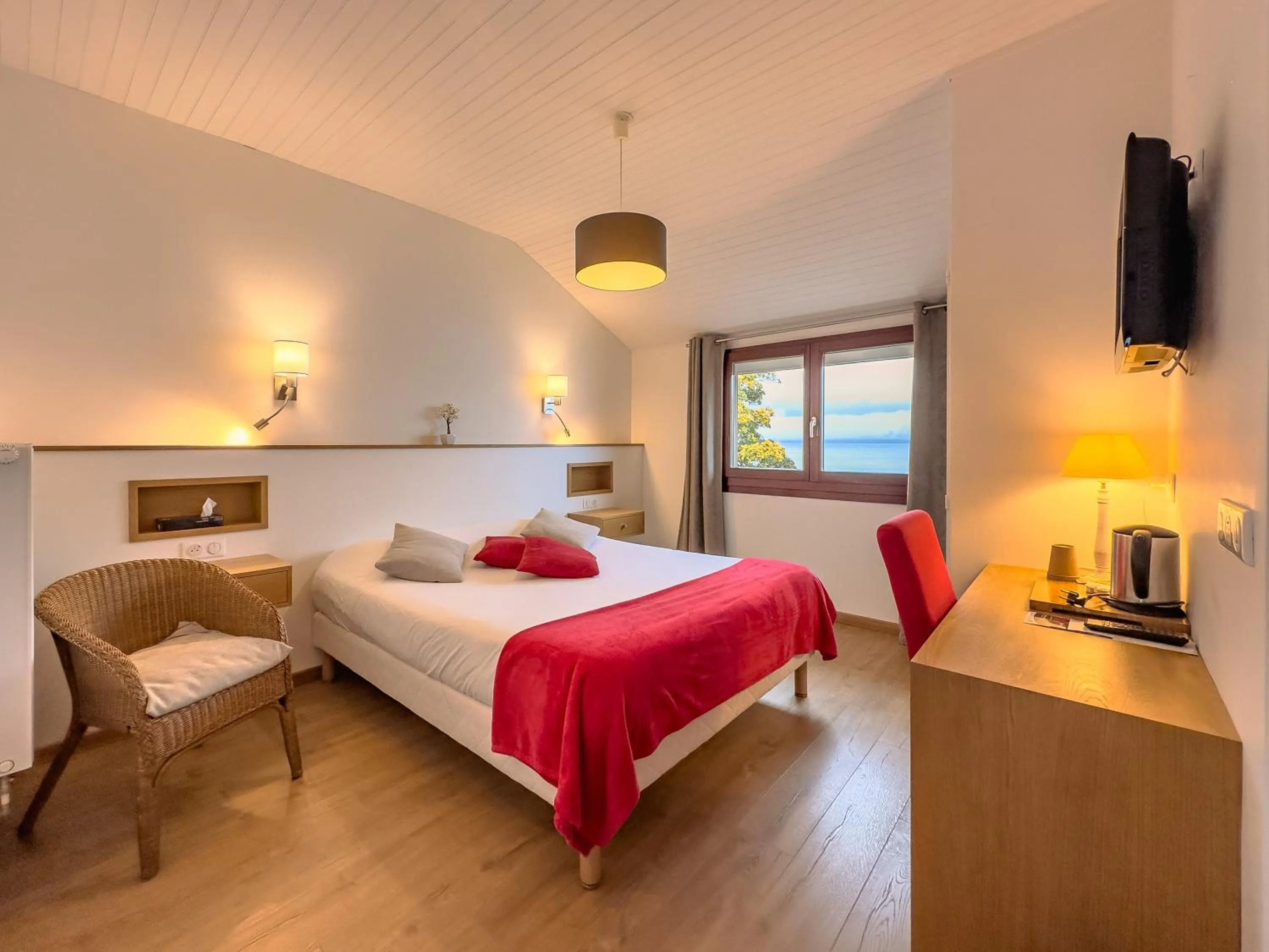 Double Room with Lake View in Hôtel De La Plage