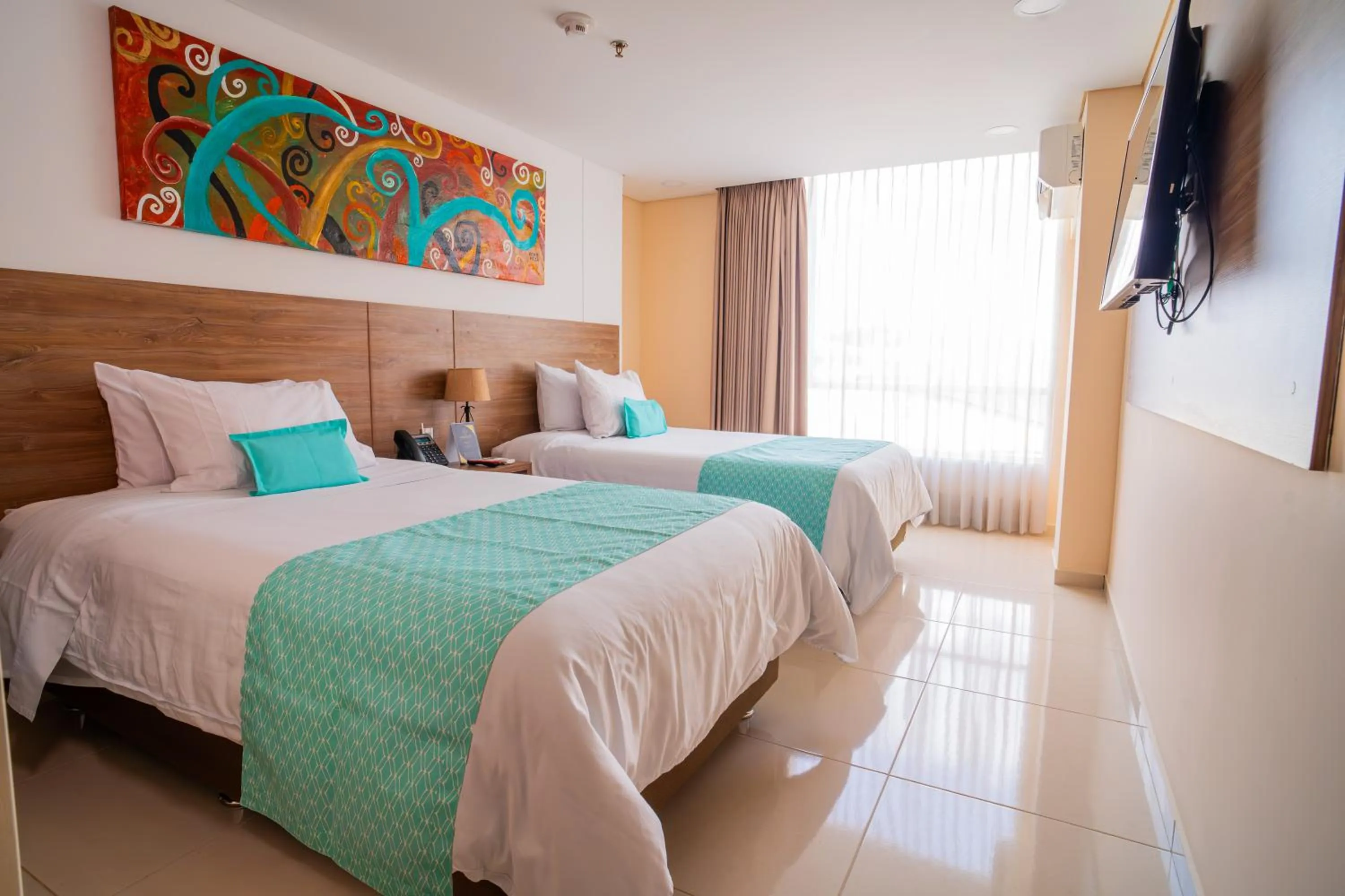 Standard Twin Room in Ambar Hotel Boutique Cali